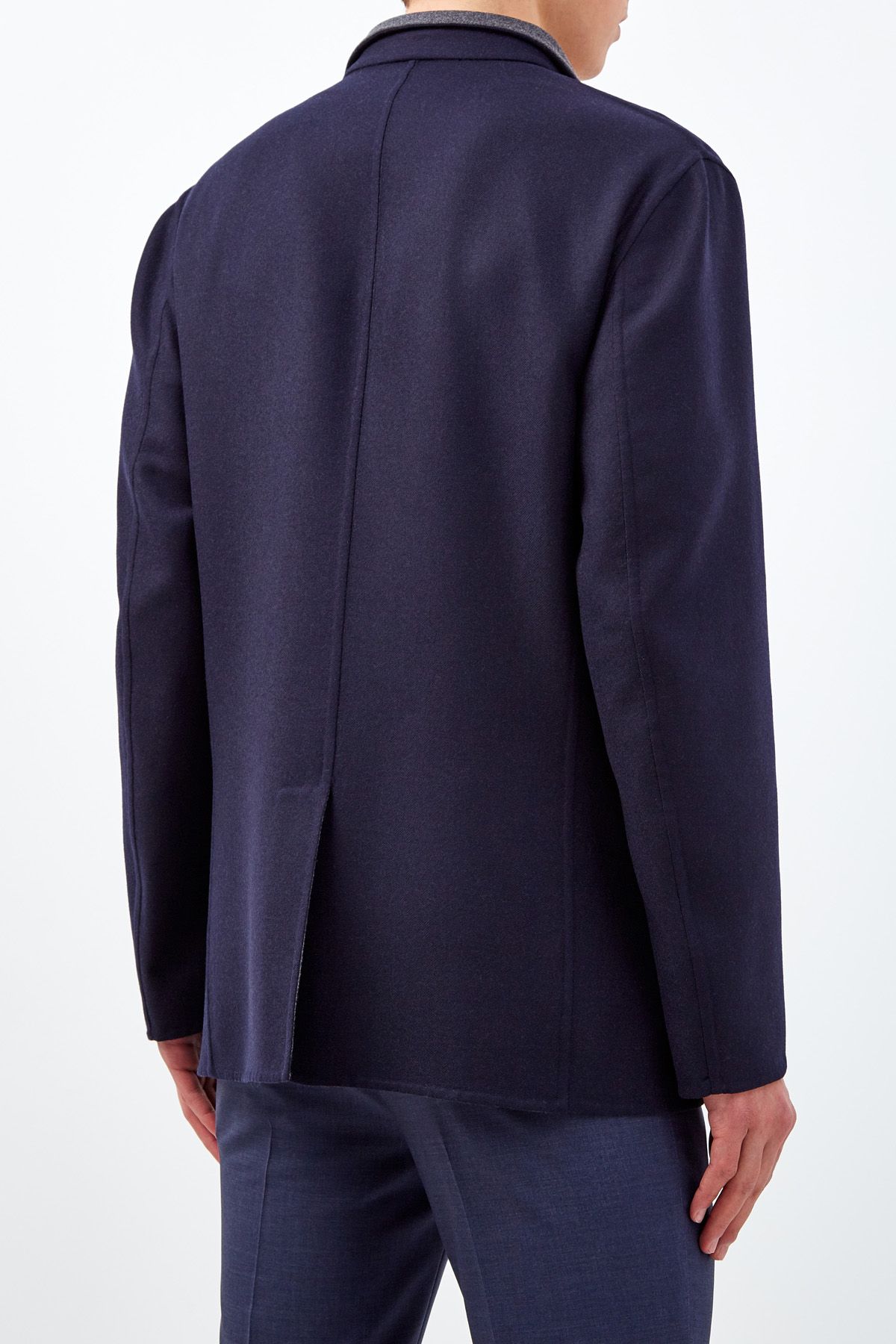 Двустороннее пальто-блейзер из кашемира BRUNELLO CUCINELLI, цвет мульти, размер 52;54;50 - фото 5