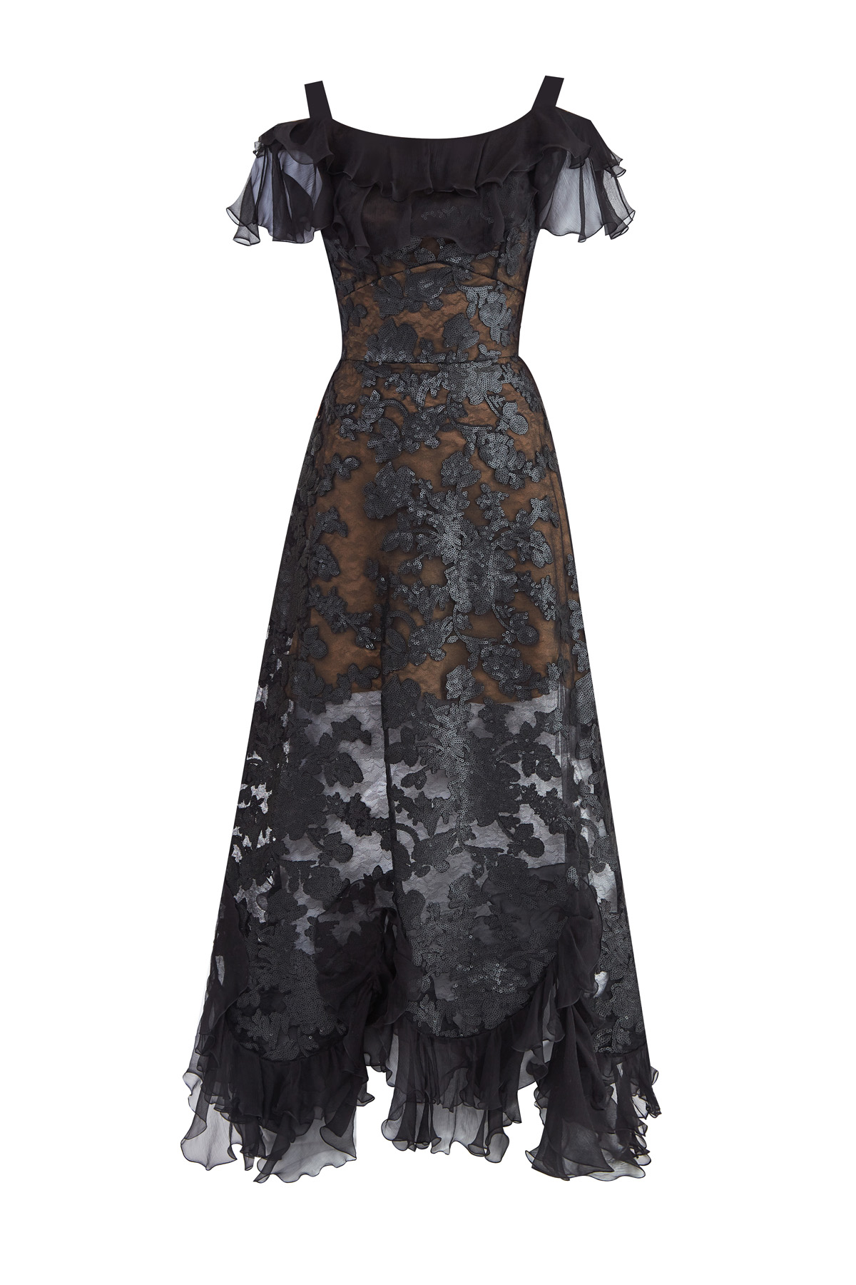 платье ELIE SAAB, цвет черный, размер 36 - фото 1