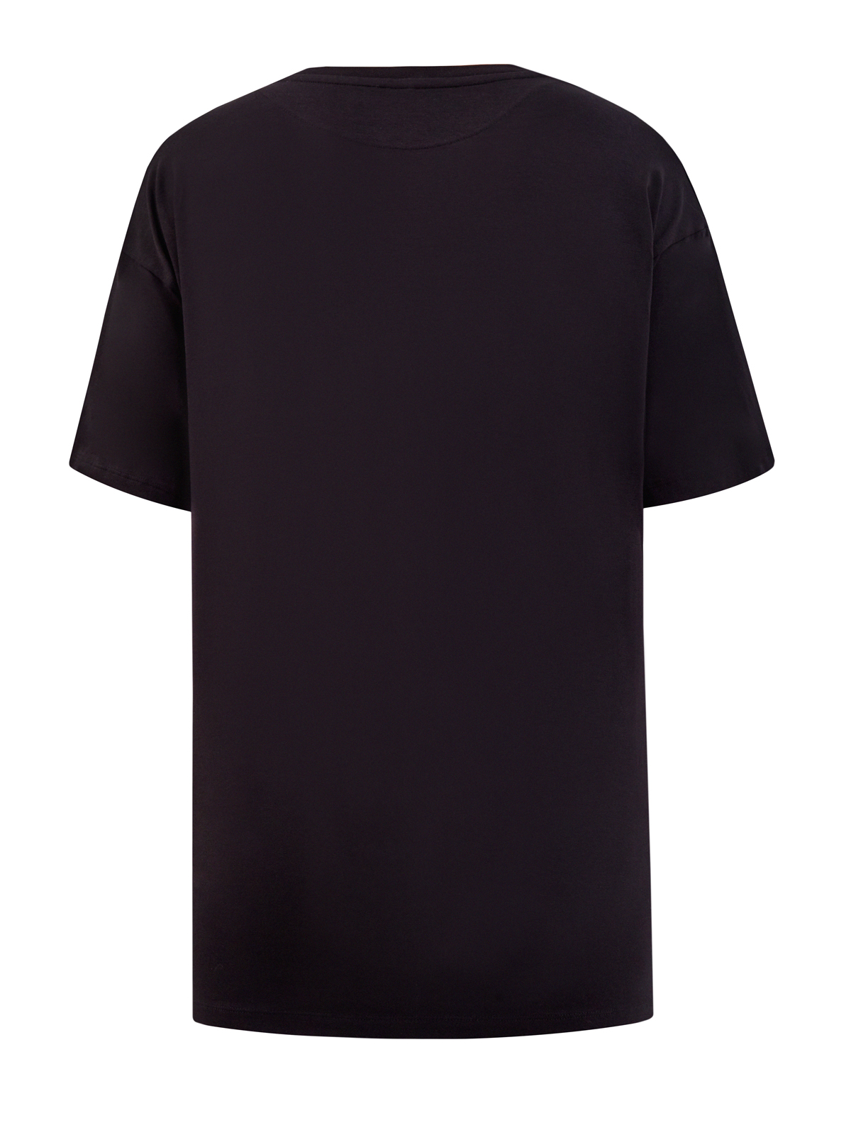 Хлопковая футболка с принтом в стиле леттеринг BIKKEMBERGS, цвет черный, размер XL - фото 2