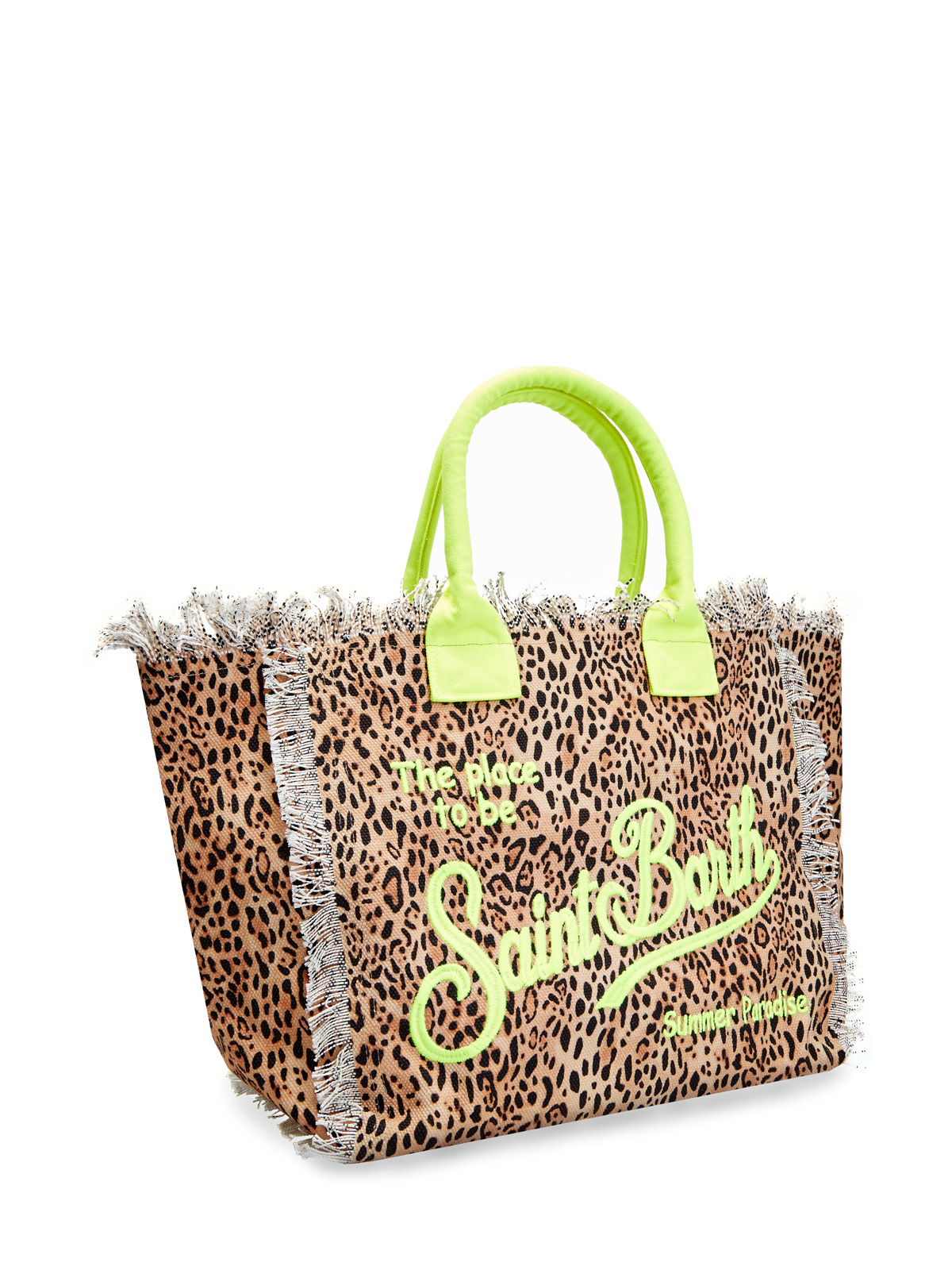 Холщовая сумка Vanity с леопардовым паттерном MC2 SAINT BARTH, цвет мульти, размер S - фото 2