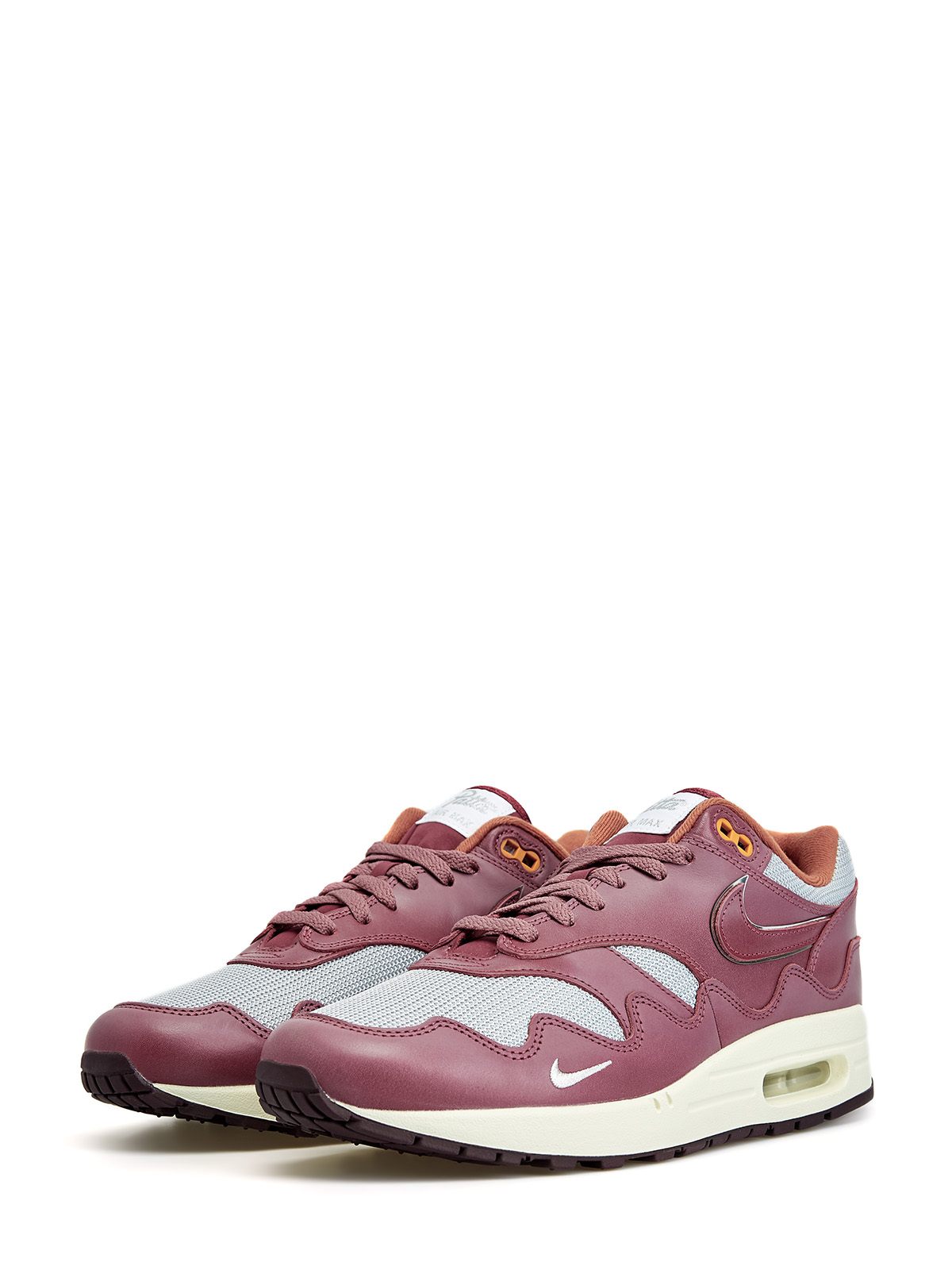 Кроссовки Patta x Nike Air Max 1 'Rush Maroon' Вид№2