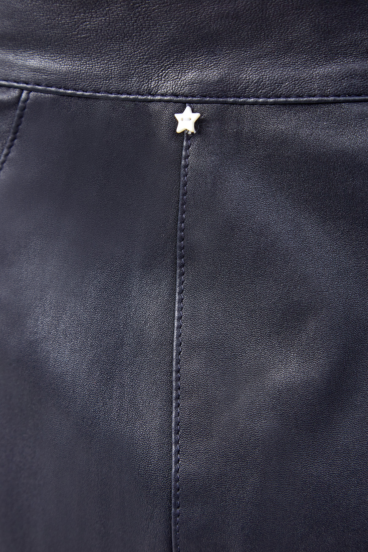 Юбка-карандаш из матовой кожи ягненка LORENA ANTONIAZZI, цвет синий, размер L;XL - фото 5