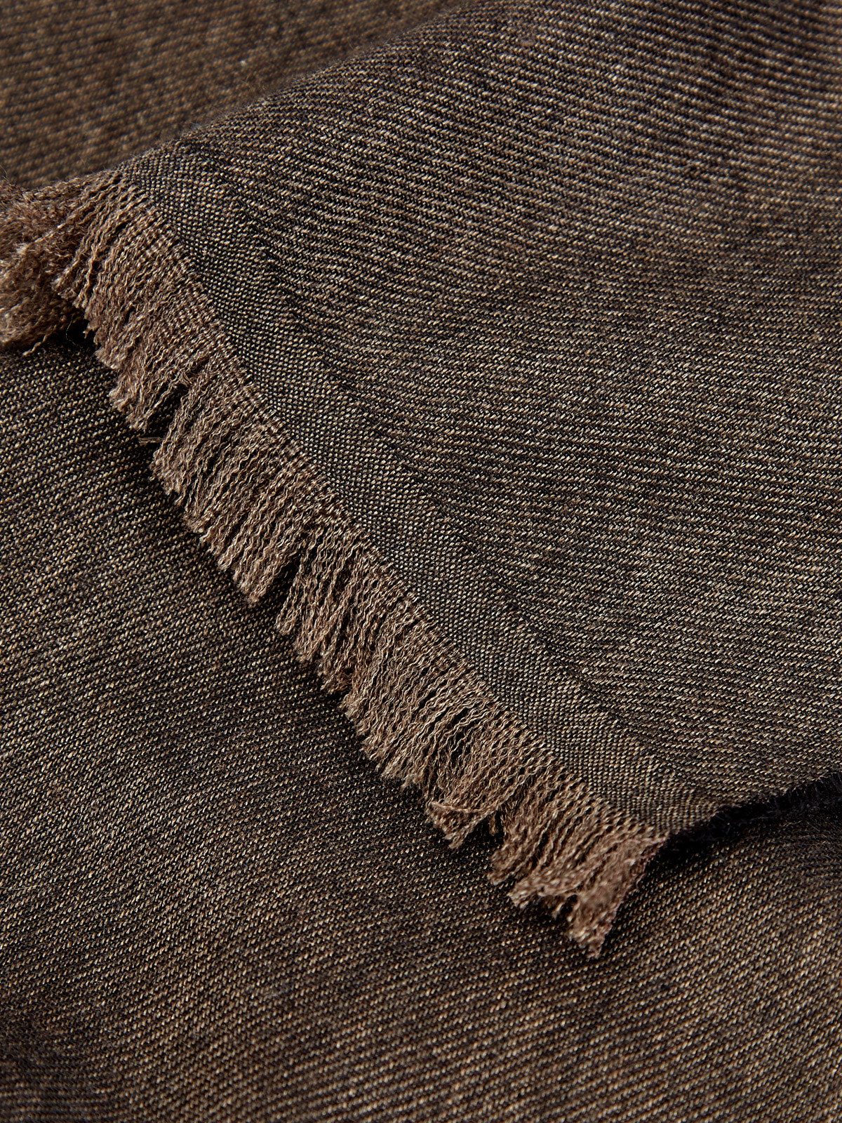 Кашемировый шарф с волокнами натурального шелка BERTOLO CASHMERE, цвет коричневый - фото 2