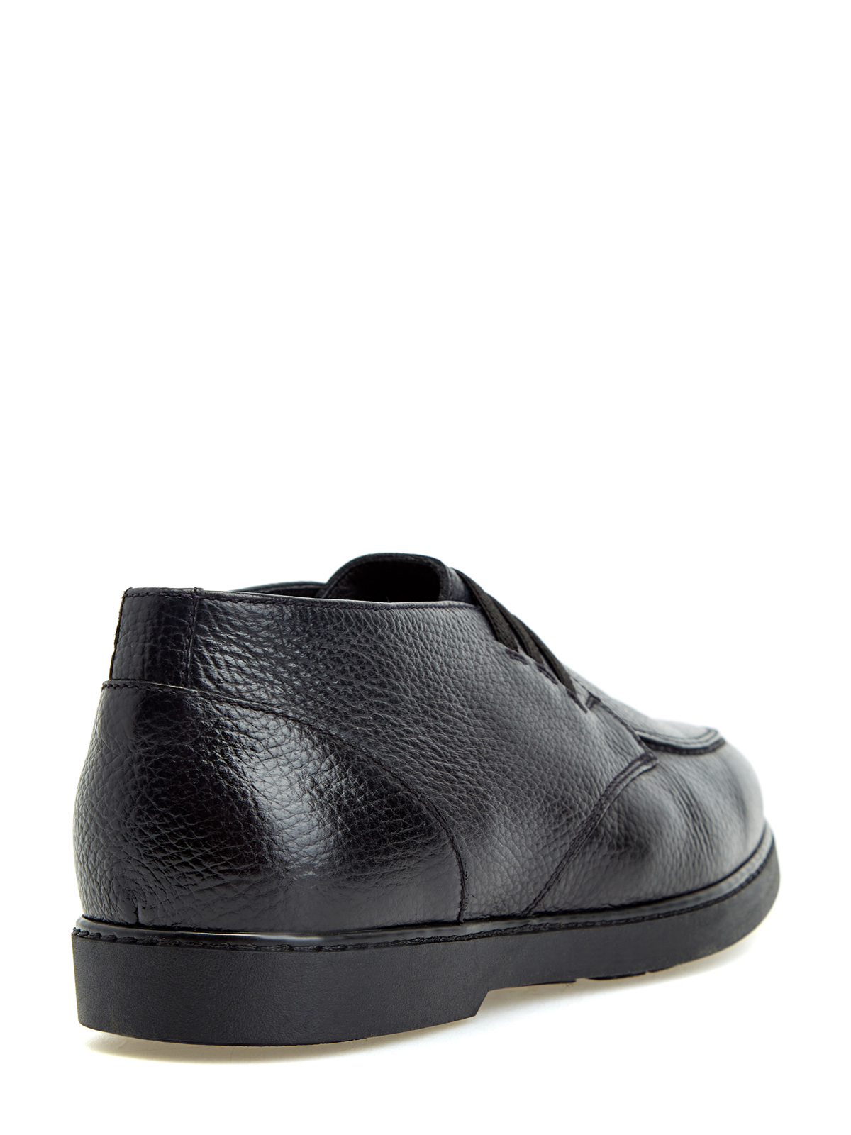 Кожаные ботинки ручной работы с отделкой из меха DOUCAL'S, цвет черный, размер 40.5;41;41.5;42;42.5;43;43.5;44;45 - фото 3