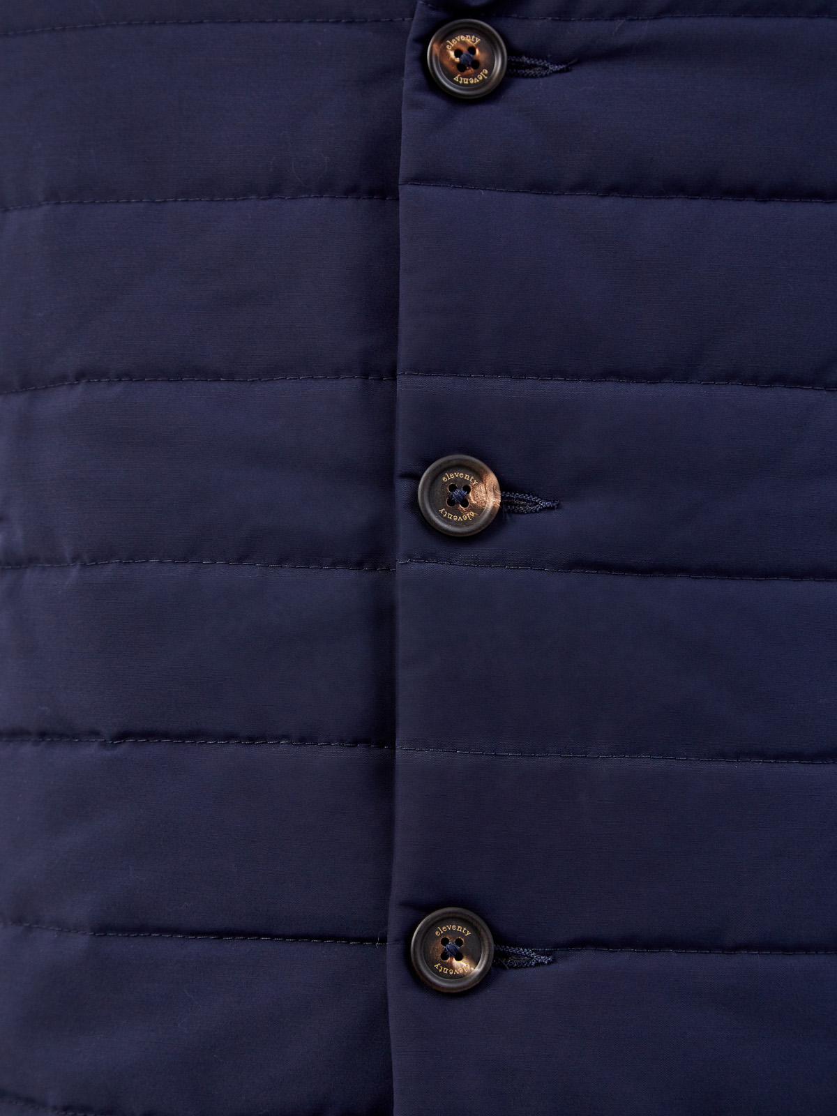 Стеганый жилет из шерсти и влагозащитного нейлона Loro Piana ELEVENTY, цвет синий, размер 50;52;54;56 - фото 5