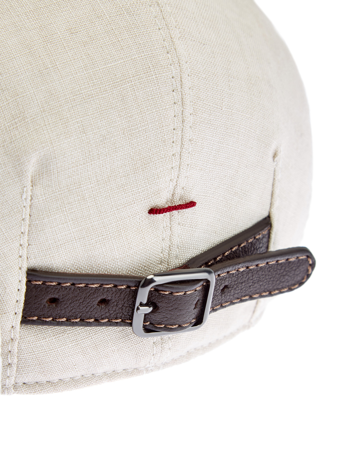 Светлая кепка из фактурной льняной ткани BRUNELLO CUCINELLI, цвет бежевый, размер L;XL - фото 5