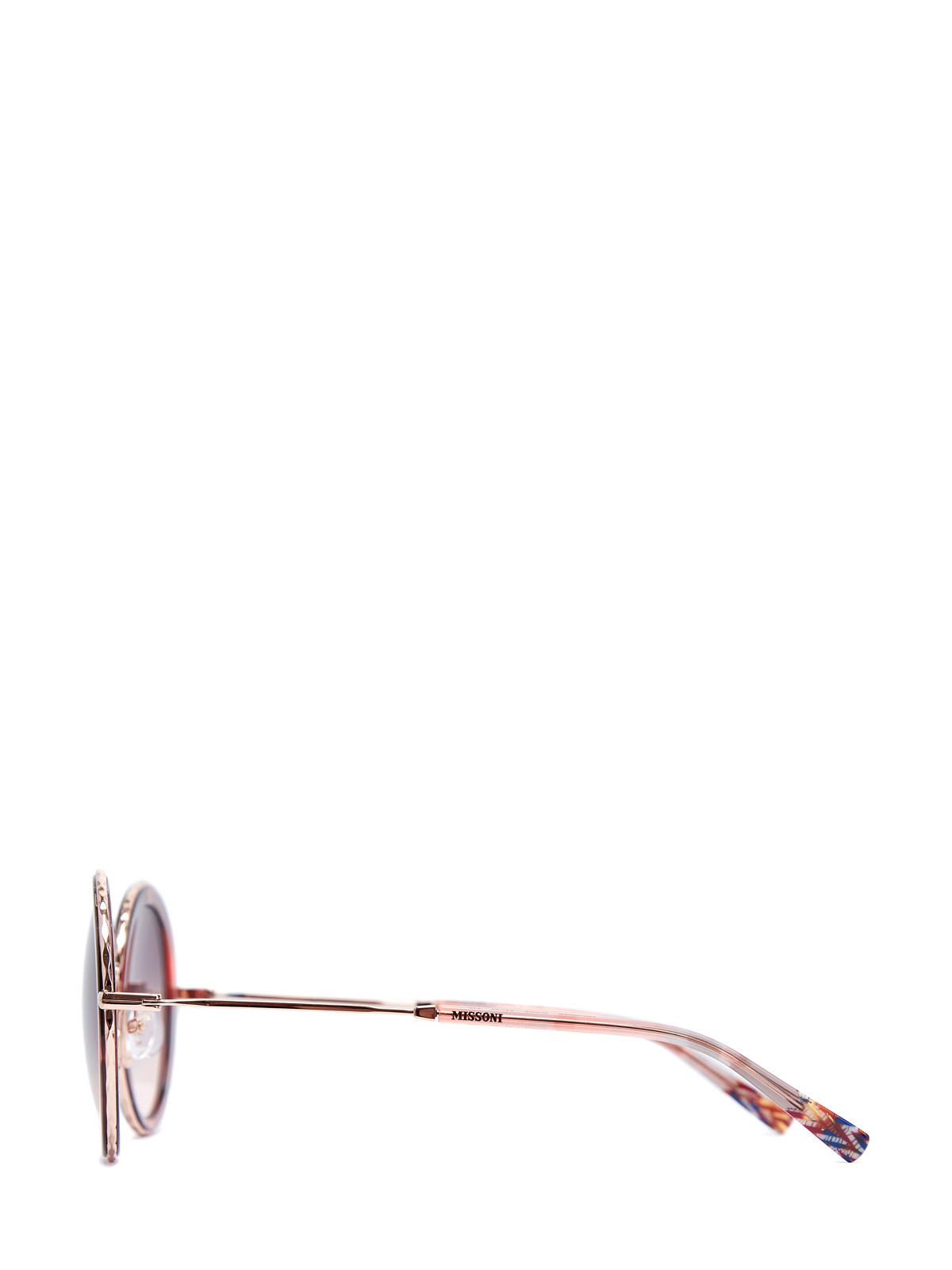 Солнцезащитные очки с запаянным принтом и градиентными линзами MISSONI, цвет розовый, размер 44;46;40 - фото 3
