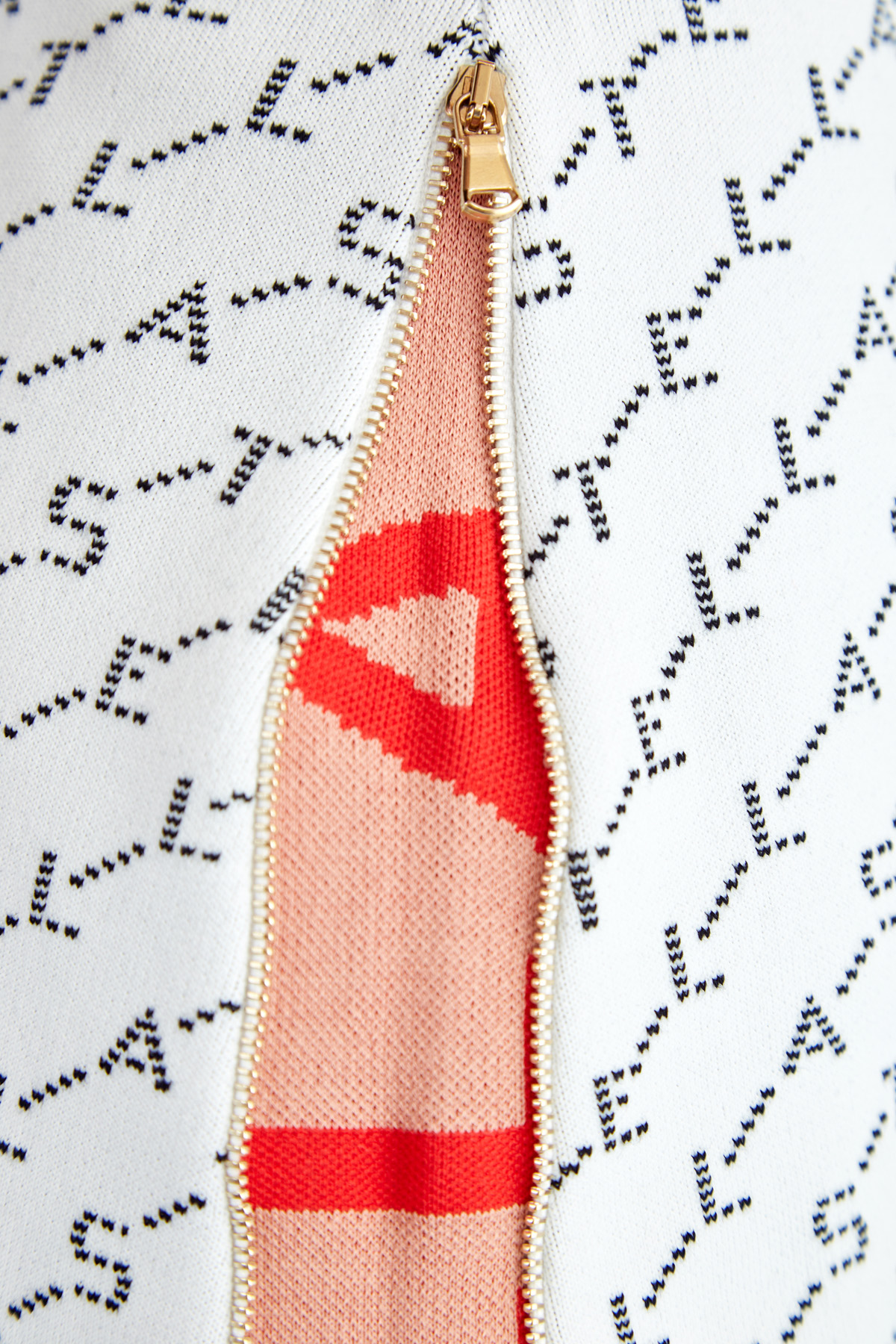 Мини-юбка с жаккардовым принтом и потайными лампасами STELLA McCARTNEY, цвет белый, размер 2XS;XS;S - фото 5