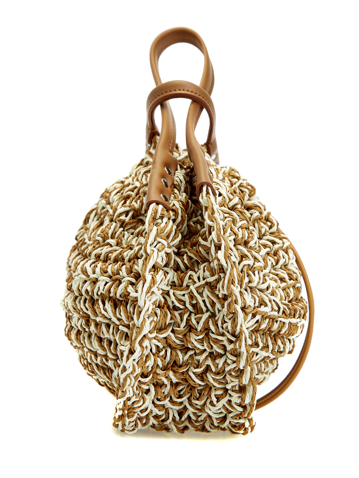 Плетеная сумка-кисет Nanai с декорированной кулиской ZANELLATO, цвет коричневый, размер 38;44 - фото 3