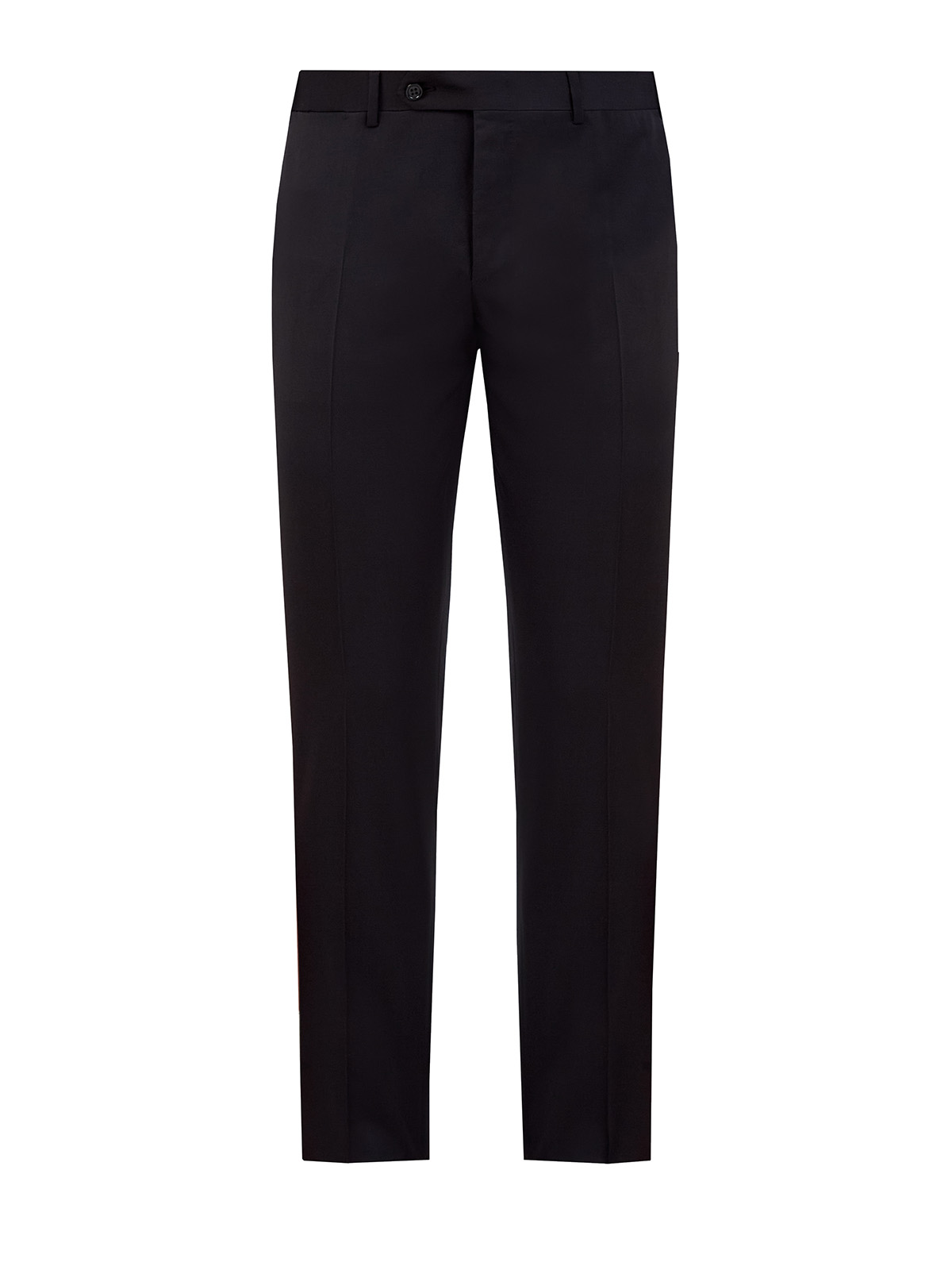 

Классические брюки из шерсти с заложенными складками, Синий, Классические брюки из шерсти с заложенными складками