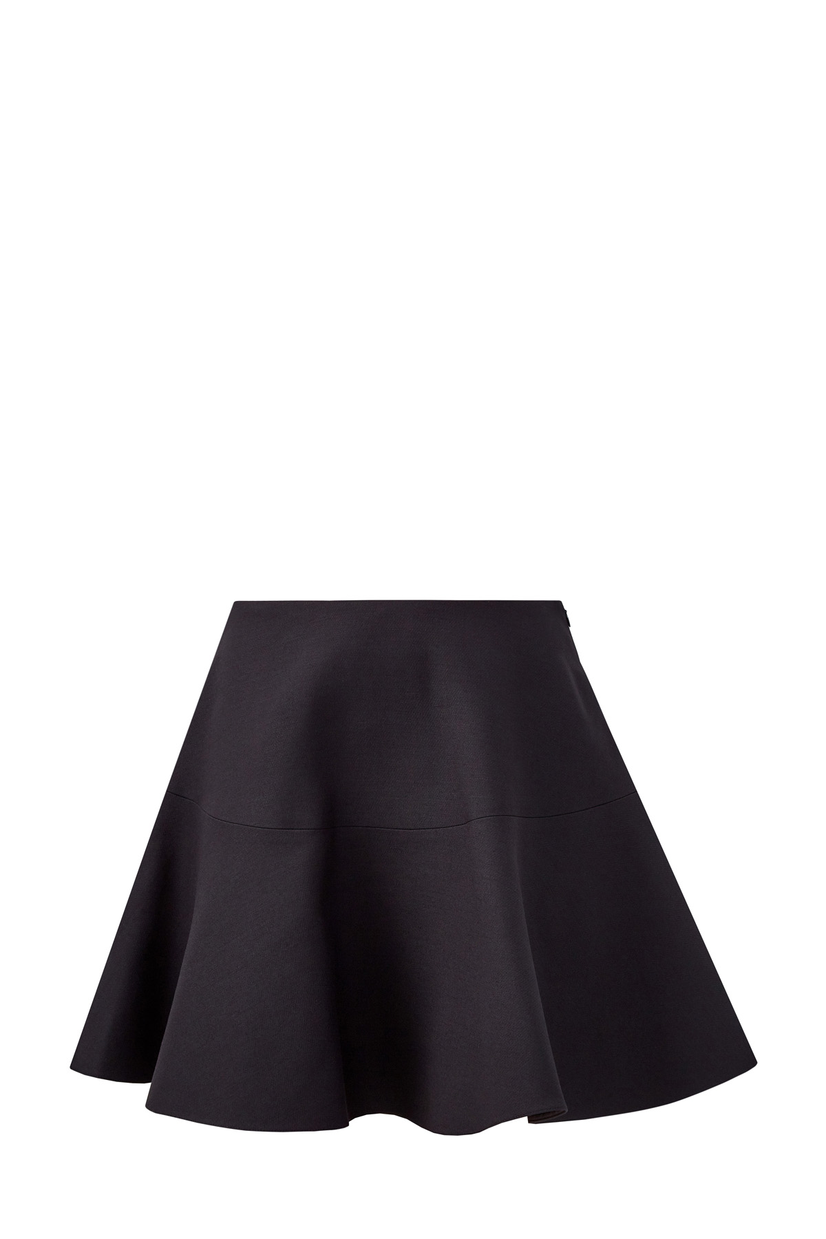 Юбка из шерстяной ткани Crêpe Couture VALENTINO, цвет черный, размер 40;42;38 - фото 1