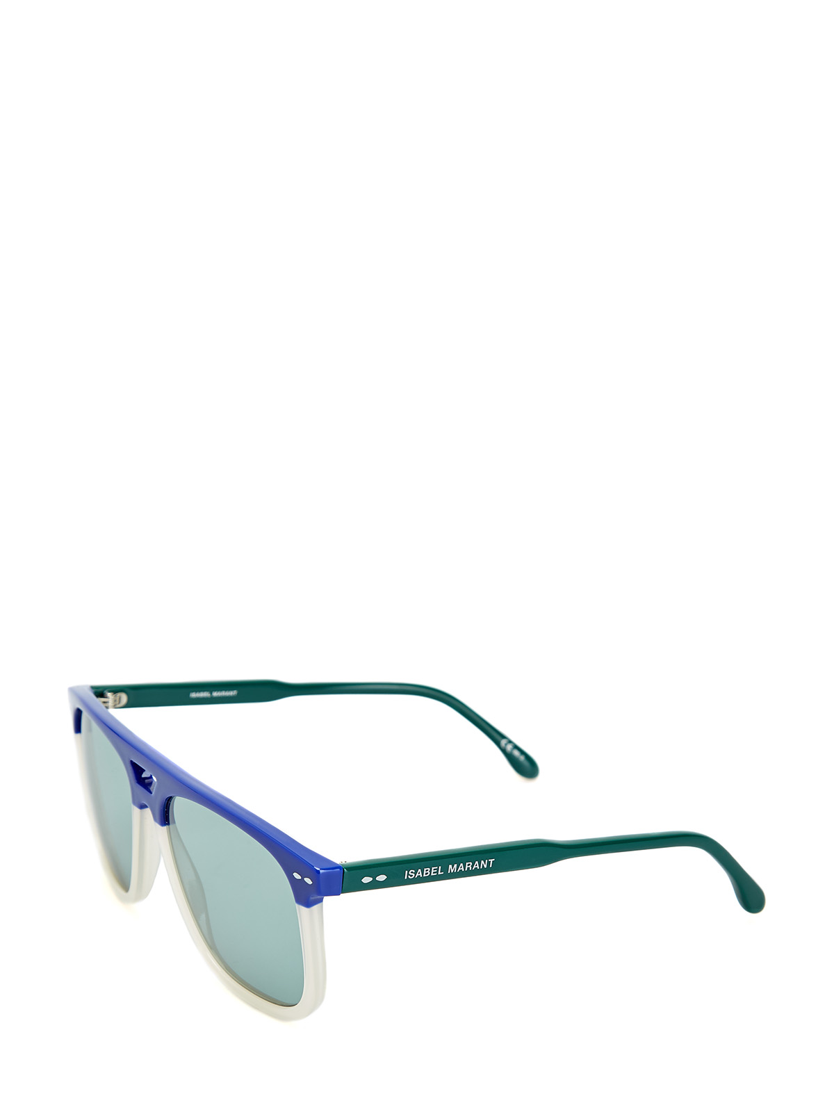 Очки в стиле colorblock из ацетата с литым логотипом Isabel Marant(sunglasses), цвет голубой - фото 2