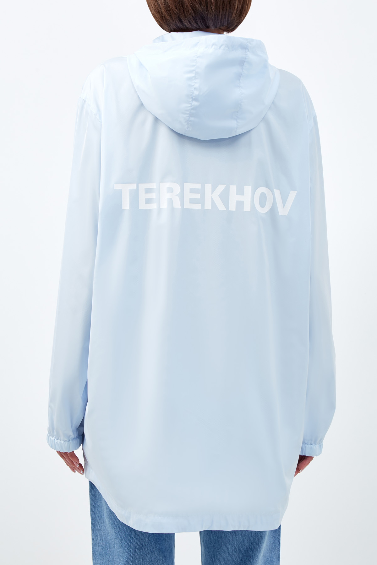Водонепроницаемая ветровка с монограммой на спинке ALEXANDER TEREKHOV, цвет голубой, размер 40;38 - фото 4