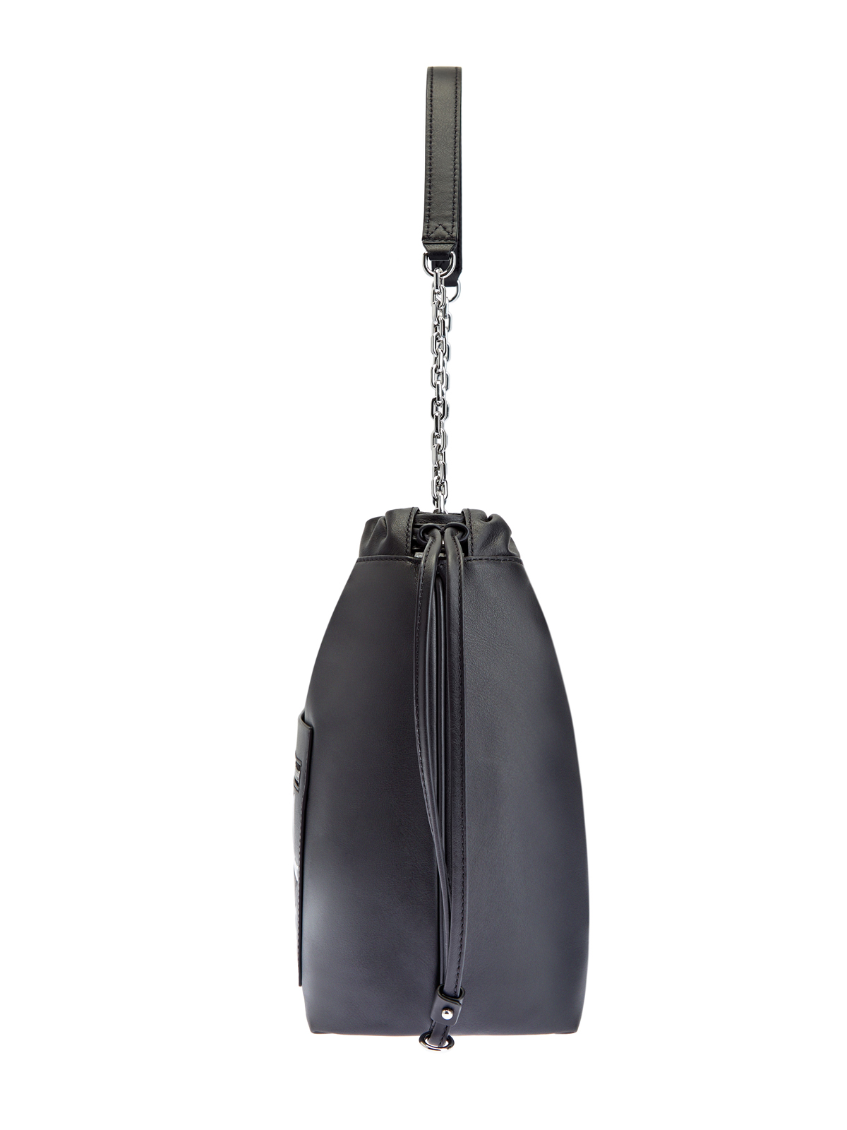 Кожаная сумка-тоут с декором ручной работы KARL LAGERFELD, цвет черный, размер 5;6;7;8;9 - фото 4