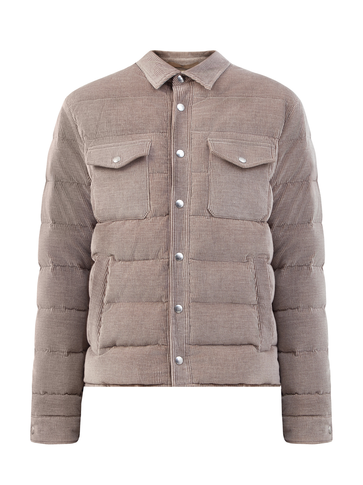Пуховая куртка из хлопкового и кашемирового вельвета Cashco ELEVENTY, цвет бежевый, размер 50;52;56