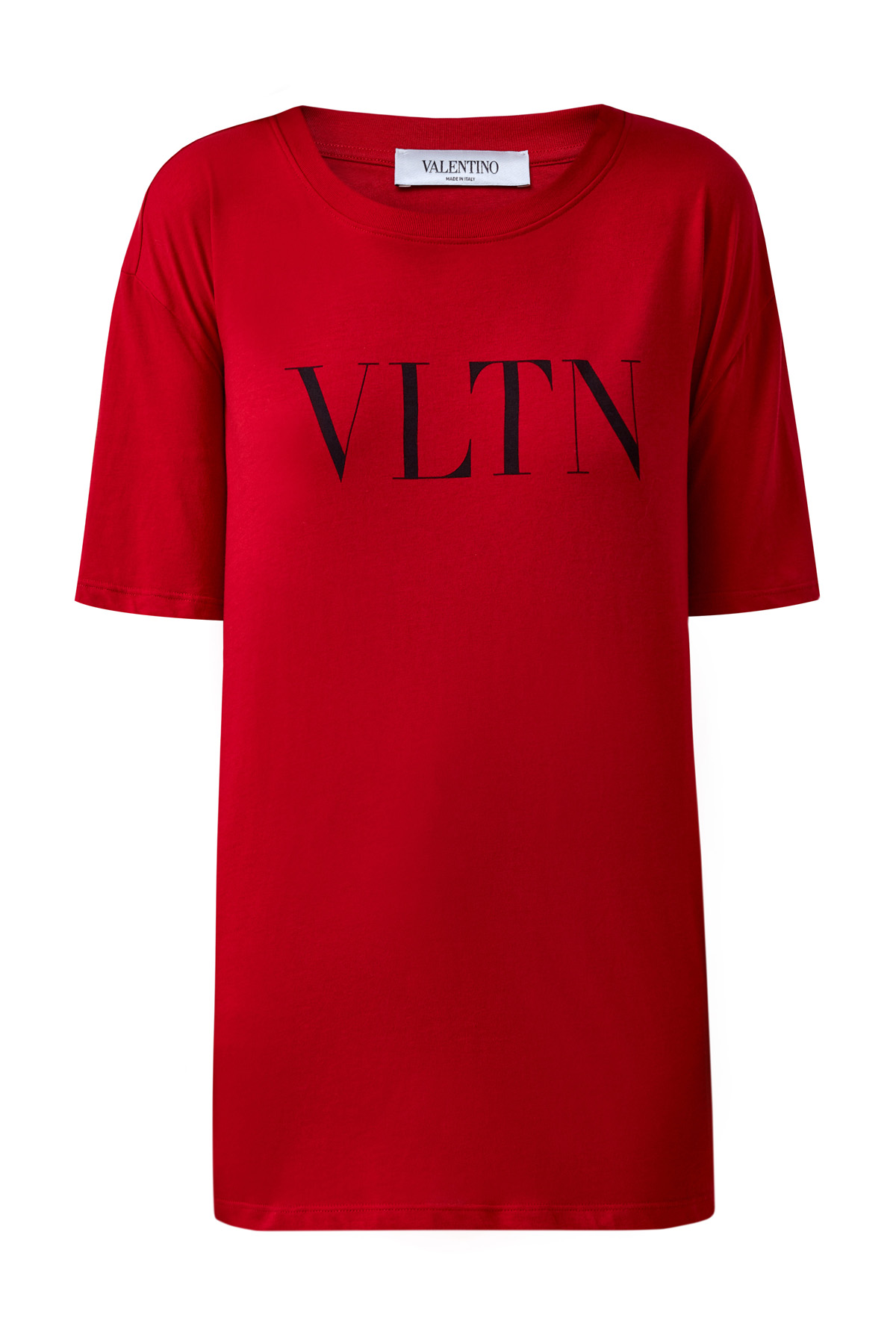 Алая футболка из джерси с логотипом VLTN