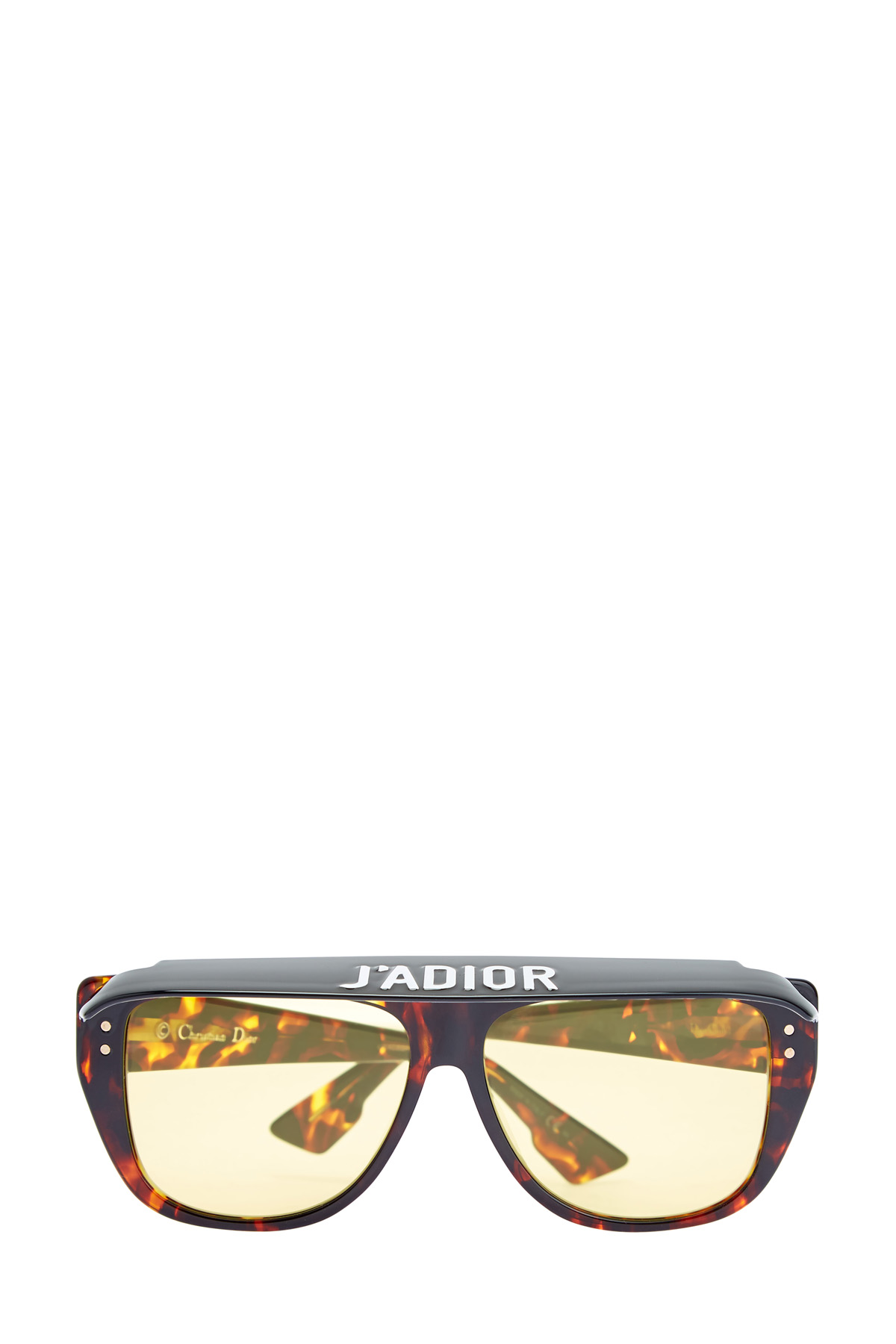 Очки DiorClub2 с козырьком и черепаховым принтом DIOR (sunglasses) women, цвет коричневый, размер 40;42;44;46 - фото 1