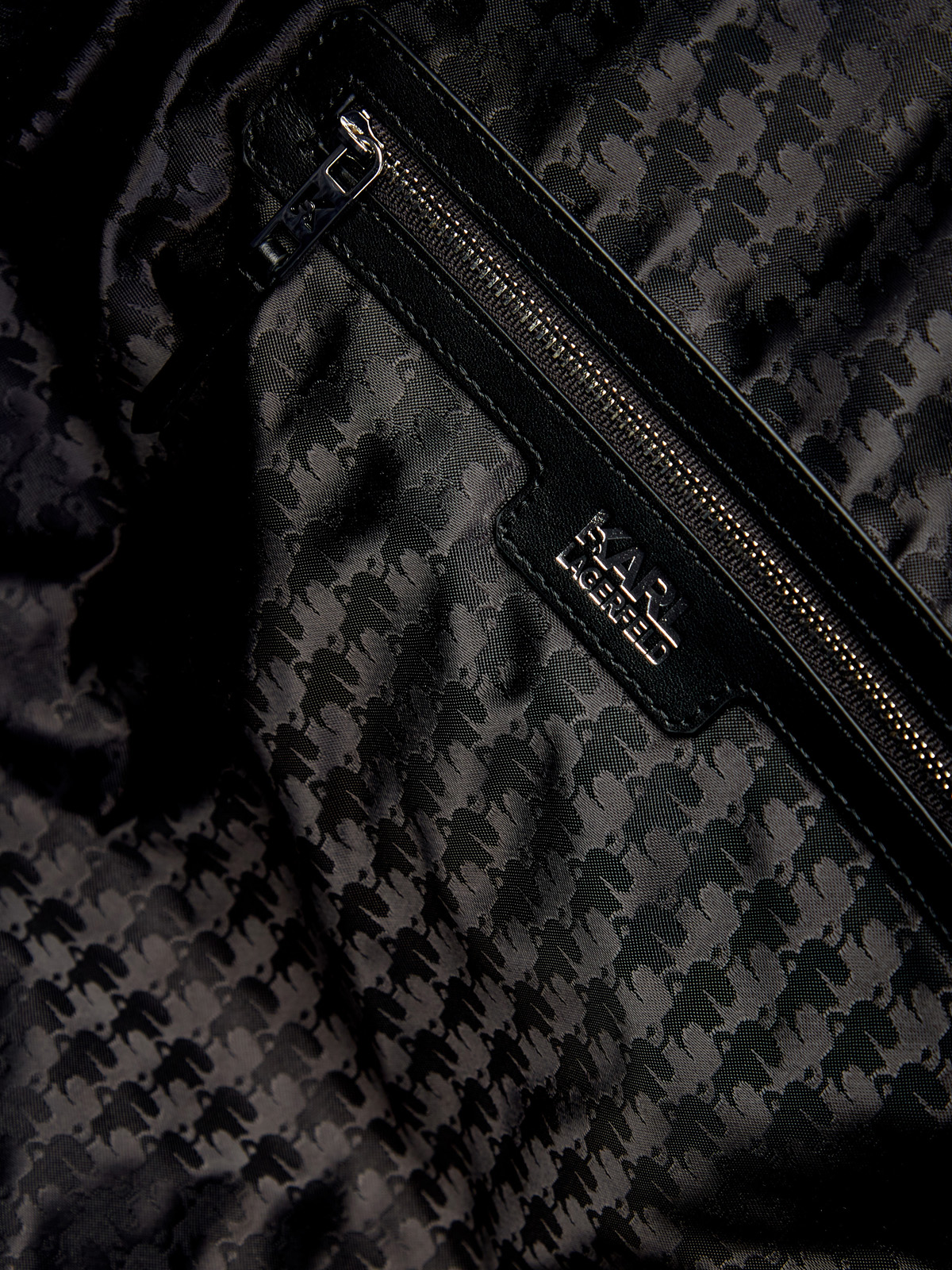 Вместительная сумка-тоут Rue St-Guillaume с контрастным декором KARL LAGERFELD, цвет черный, размер 5;6;7 - фото 7