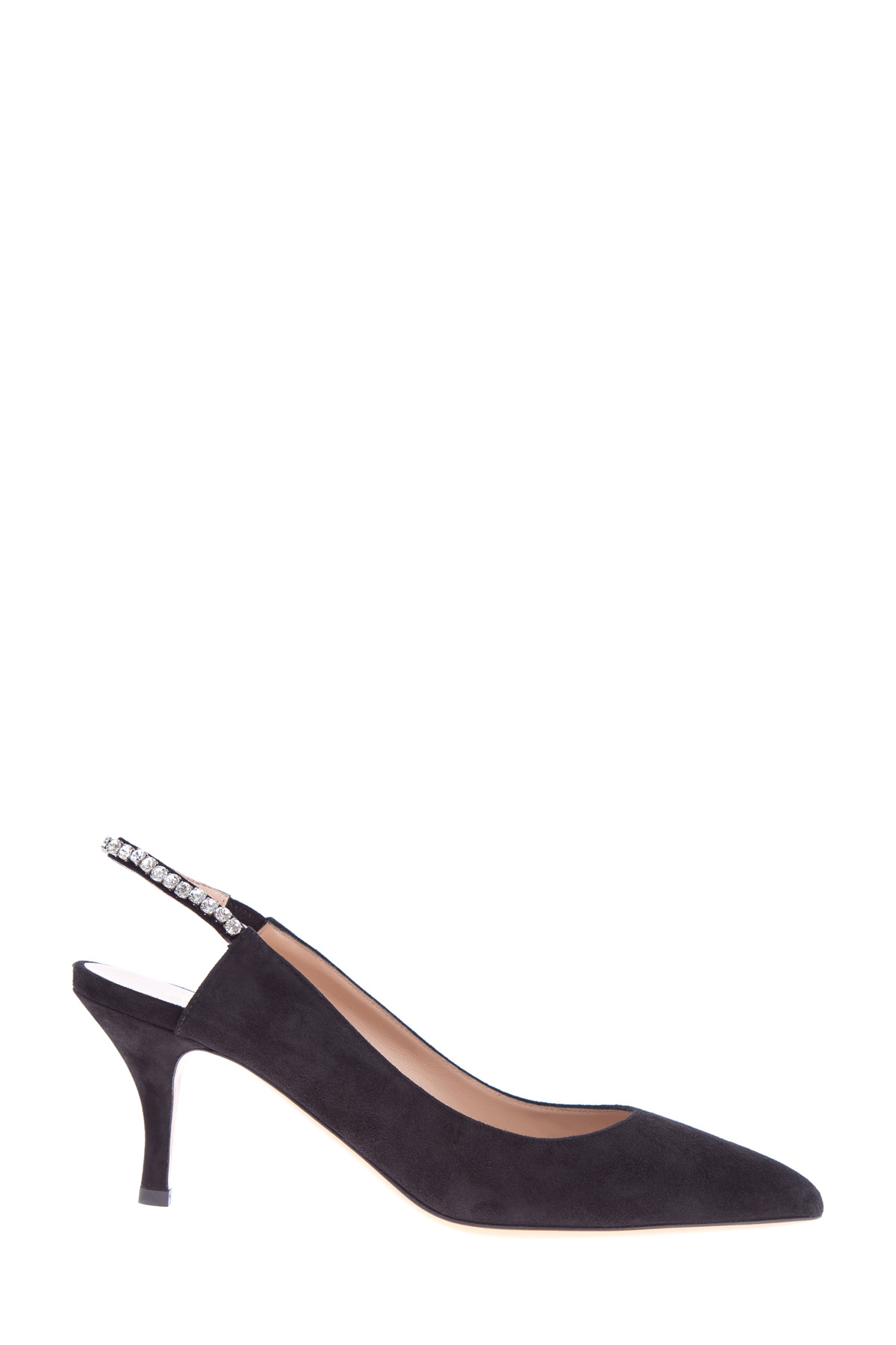 

Туфли на каблуке kitten-heel с отделкой кристаллами, Черный, Туфли на каблуке kitten-heel с отделкой кристаллами