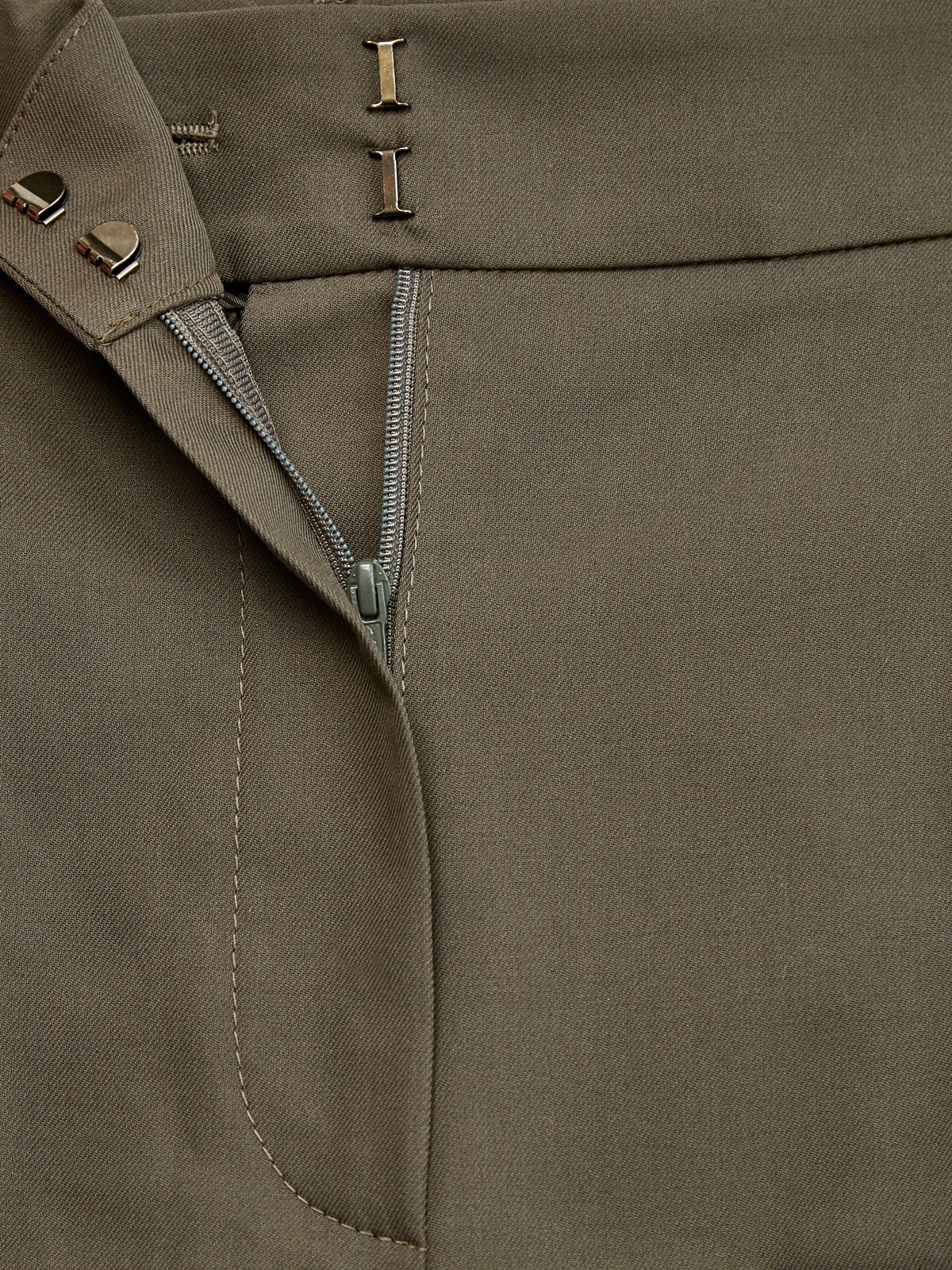 Хлопковые брюки Tailored из гладкого крученого твила BRUNELLO CUCINELLI, цвет зеленый, размер 38;42;44;46;40 - фото 7