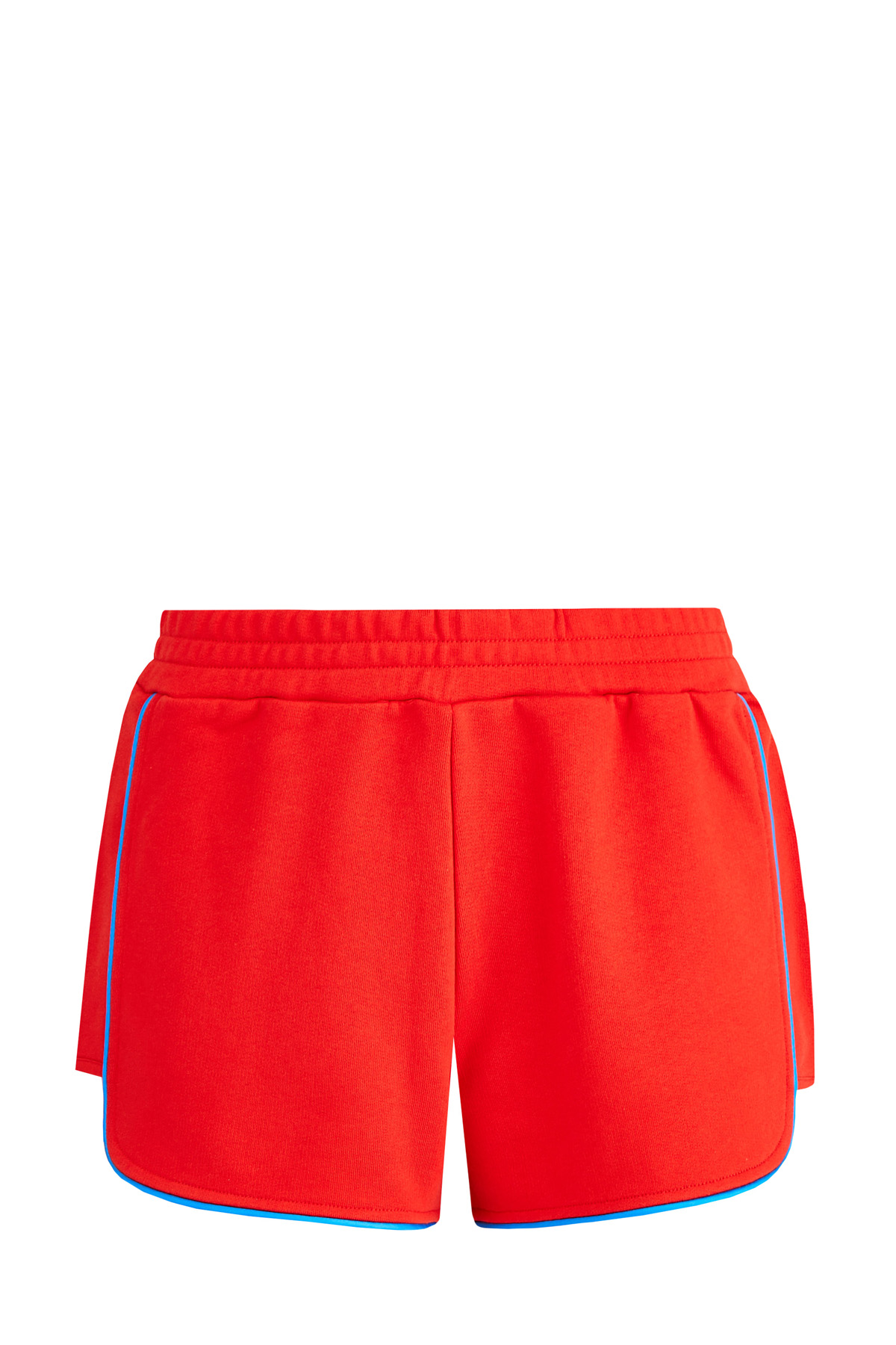 Яркие шорты из хлопка с отделкой тесьмой и монограммой на спинке KENZO, цвет красный, размер S;L;XL
