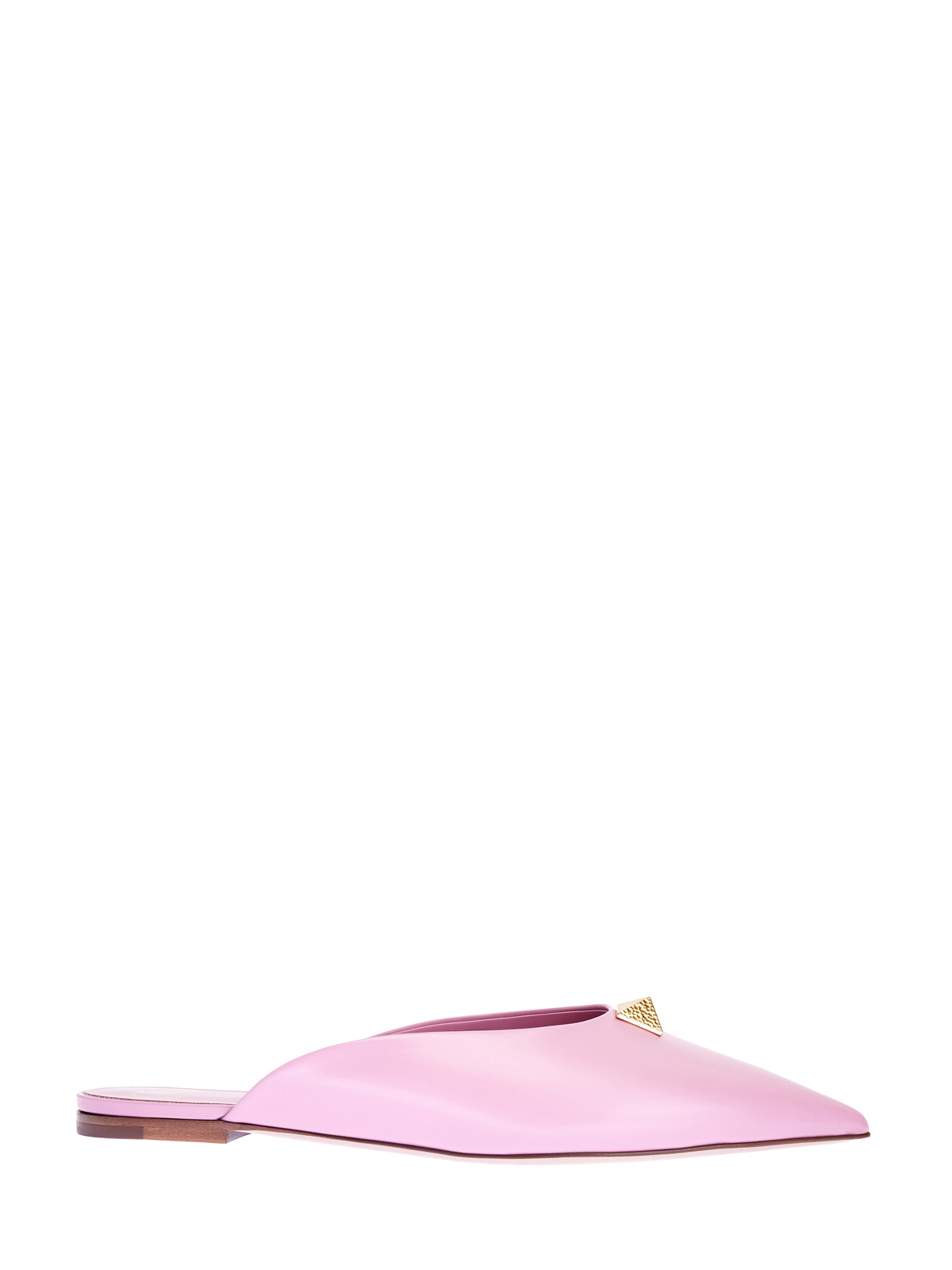 Кожаные мюли Roman Stud с литым декором VALENTINO GARAVANI, цвет розовый, размер 36.5;37;37.5;38;38.5;39;39.5;41 - фото 1