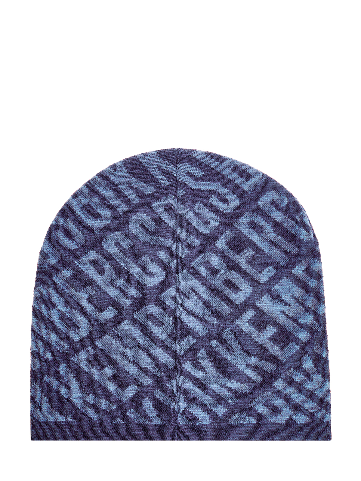 Шапка из теплой пряжи с принтом в стиле леттеринг BIKKEMBERGS, цвет синий, размер 5;6;7;8;9 - фото 4