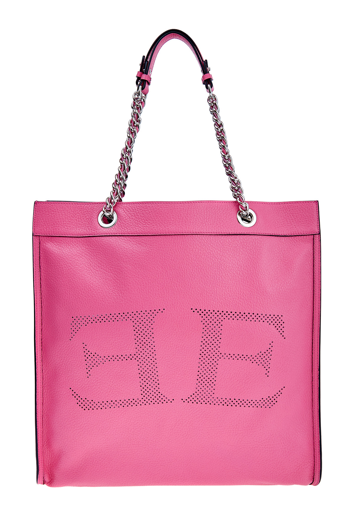 Сумка-шоппер с перфорированным логотипом и съемным конвертом ERMANNO SCERVINO, цвет розовый, размер 36;37;37.5;38;40 - фото 5