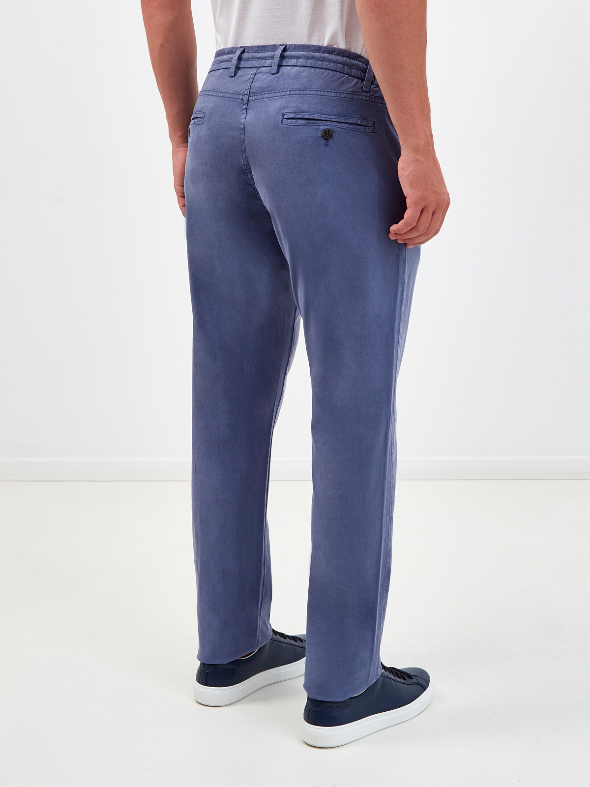 Легкие брюки-чинос в стиле sprezzatura CANALI, цвет голубой, размер 46;48;52;54;56 - фото 4