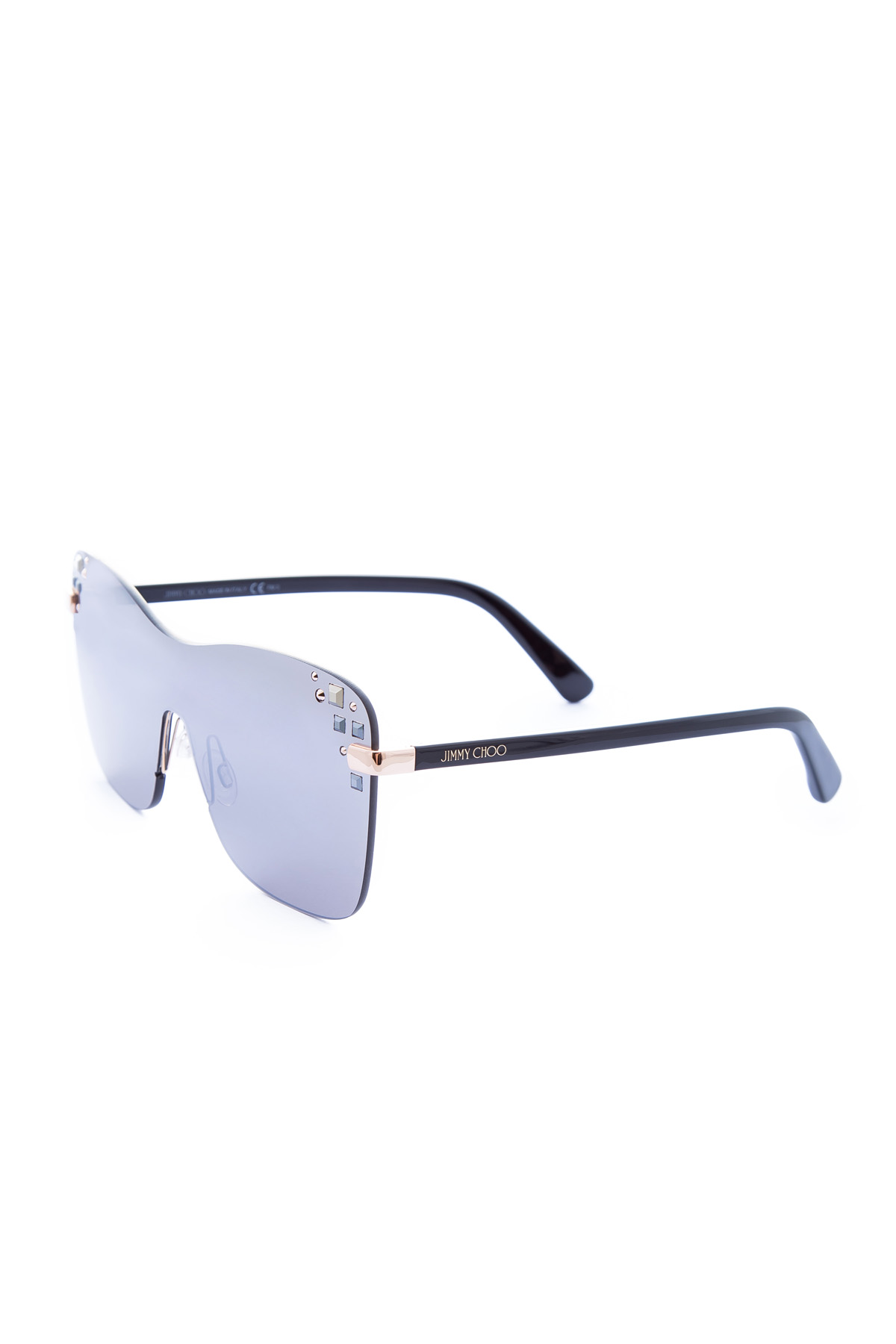 очки JIMMY CHOO  (sunglasses), цвет серебристый, размер 36 - фото 3