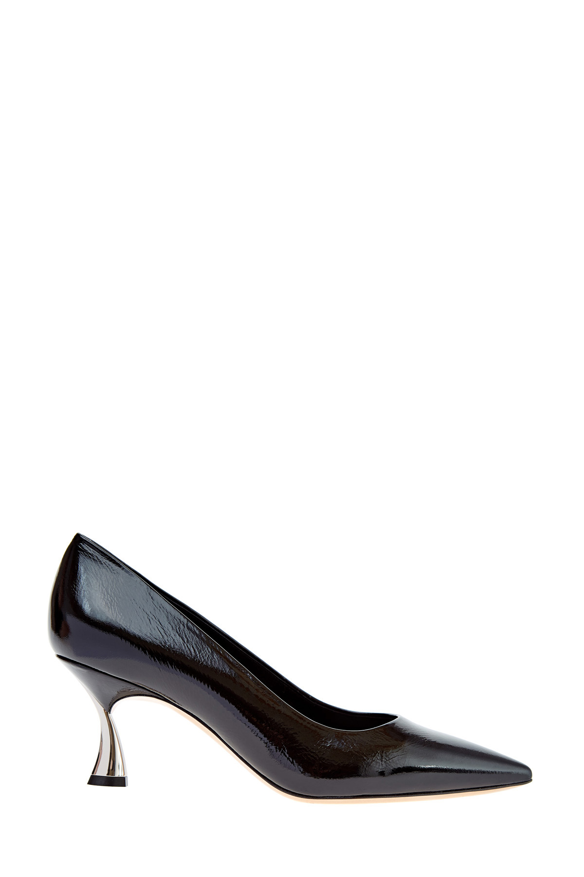 Туфли-лодочки на архитектурном каблуке K Blade из лаковой кожи CASADEI, цвет черный, размер 38;39.5