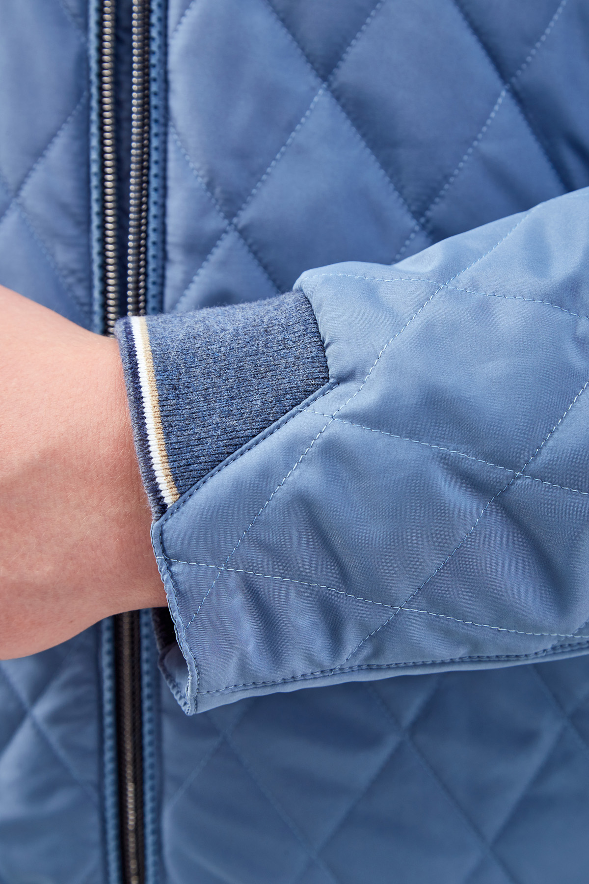 Стеганая куртка из водонепроницаемой ткани Rain Protection CANALI, цвет голубой, размер 50;52;54;56;48 - фото 5