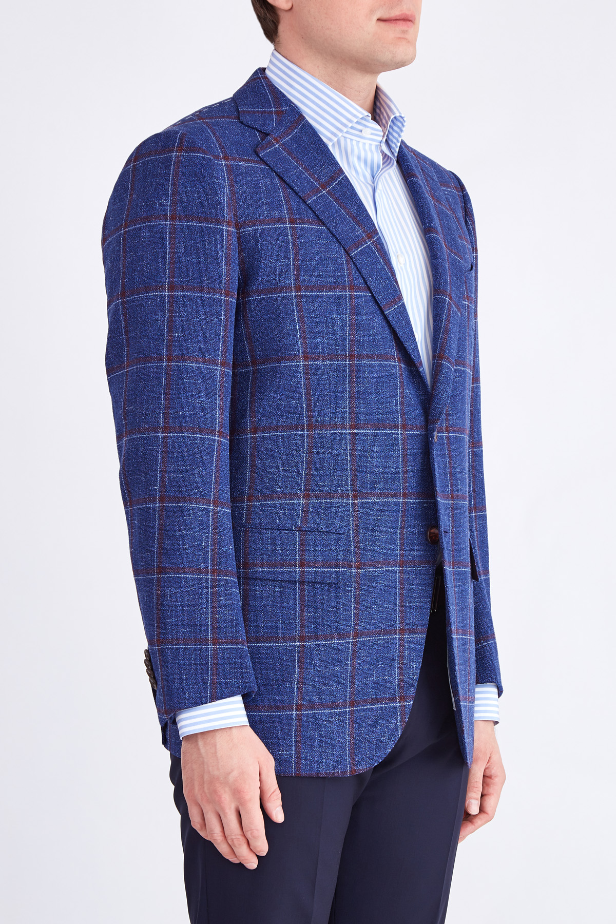 пиджак CESARE ATTOLINI, цвет синий, размер 54 - фото 3