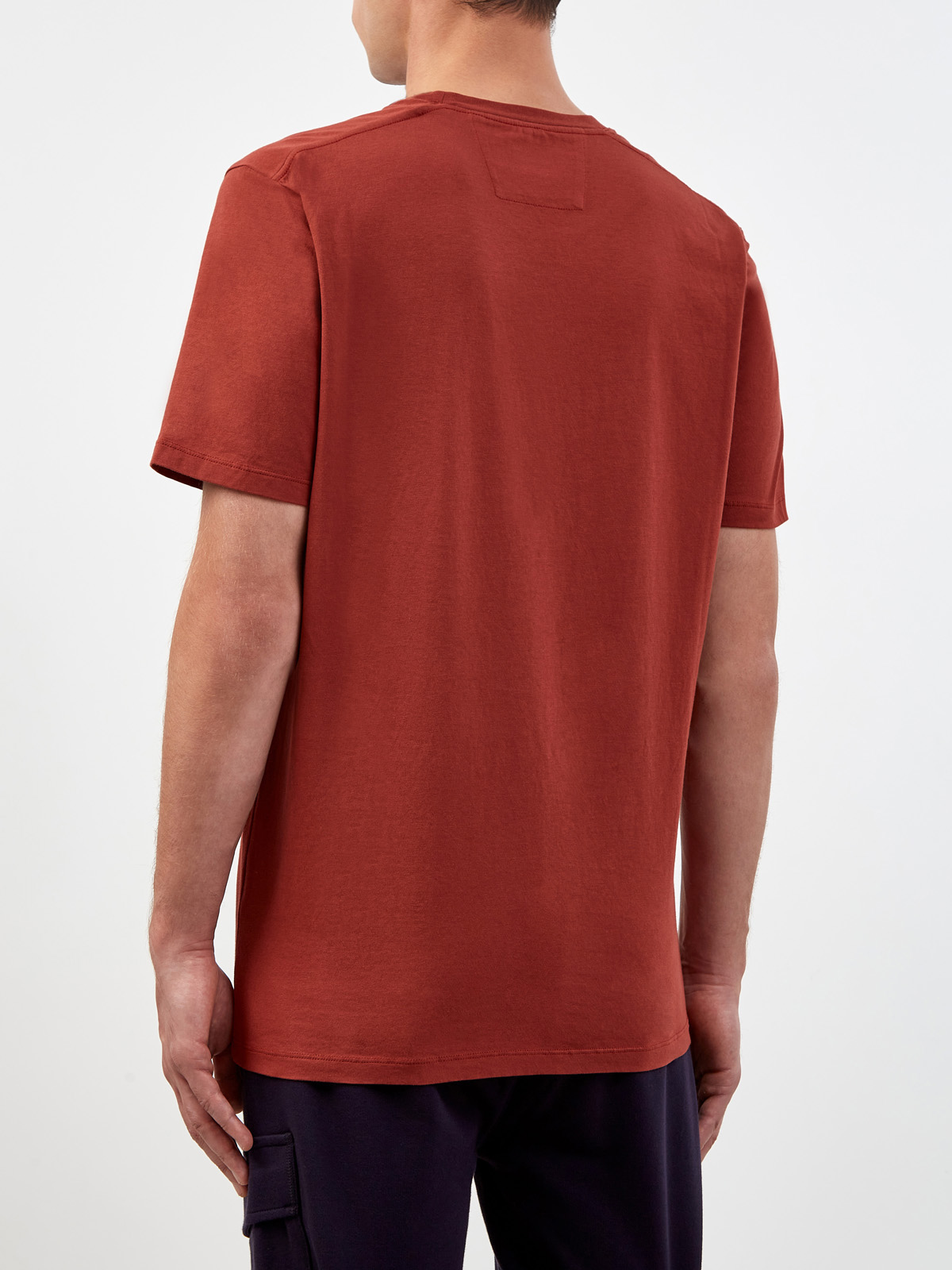Хлопковая футболка из джерси с минималистичным принтом C.P.COMPANY, цвет красный, размер M;L;2XL;3XL - фото 4