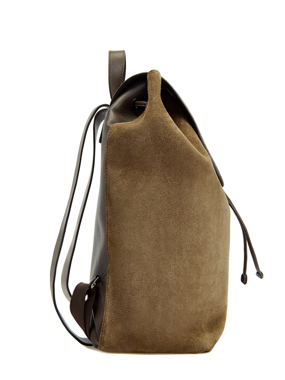 Рюкзак из замши с элегантной окантовкой Мониль BRUNELLO CUCINELLI, цвет коричневый, размер 39;41;37;37.5;38;38.5;39.5;40;40.5 - фото 4