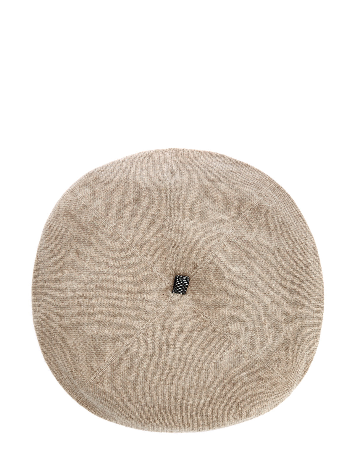 

Берет из шерстяной пряжи с мерцающей деталью Мониль, Бежевый, Берет из шерстяной пряжи с мерцающей деталью Мониль