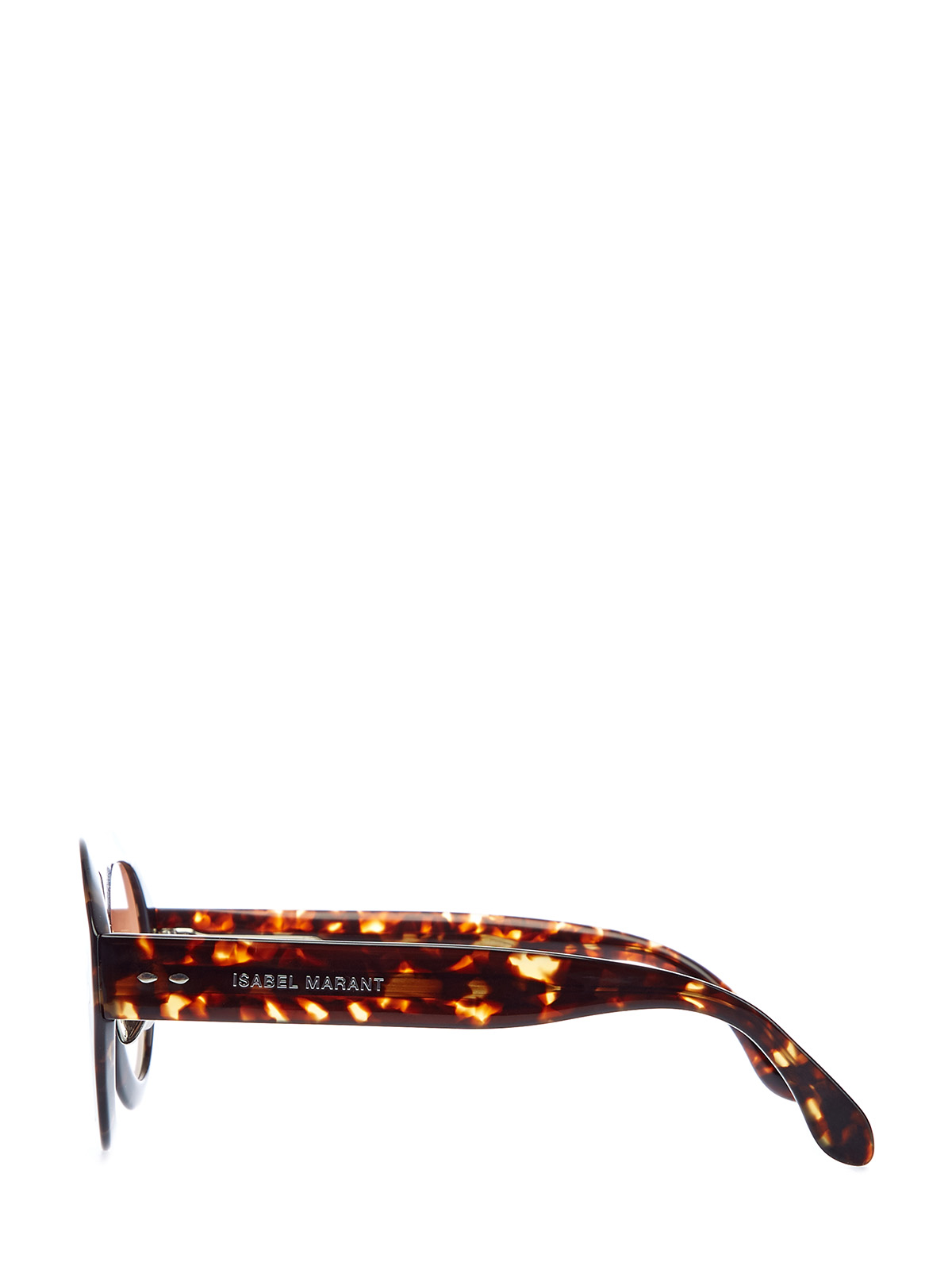 Очки в широкой оправе с запаянным внутрь принтом Isabel Marant(sunglasses), цвет коричневый - фото 3