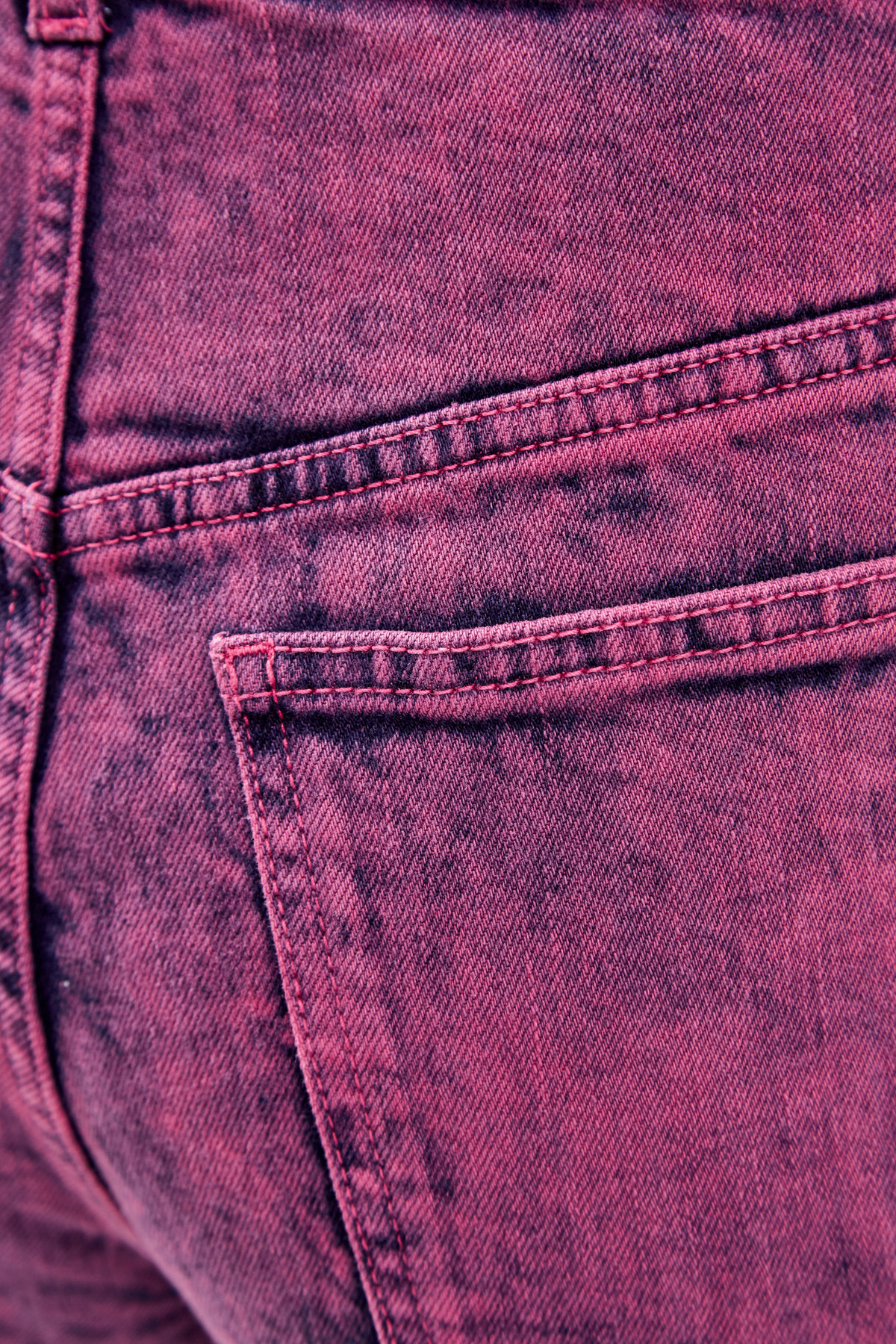 Джинсы mom's с эффектом «Galaxy Wash» и объемными швами STELLA McCARTNEY, цвет розовый, размер 42 - фото 6