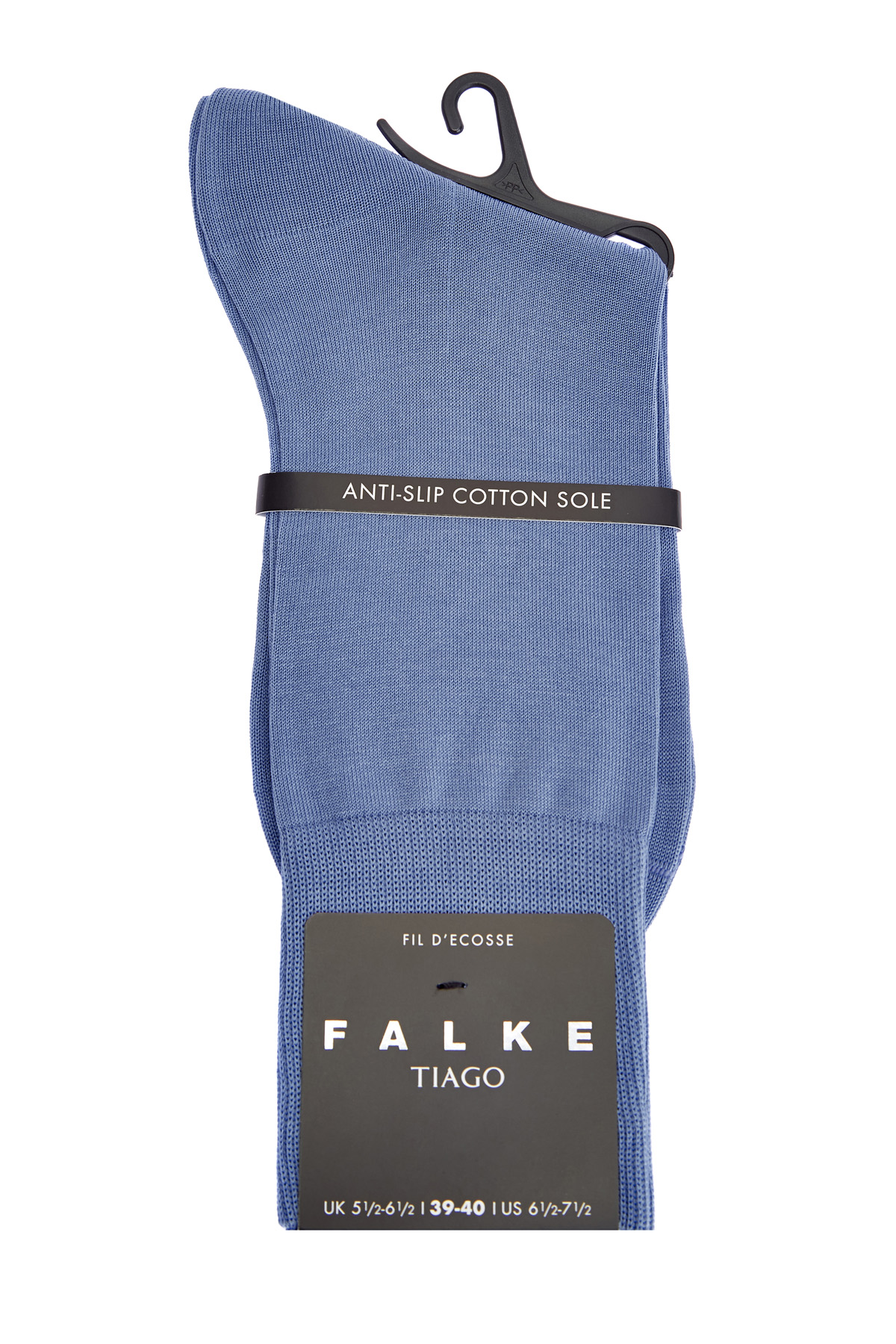 Хлопковые носки Tiago с фирменной противоскользящей отделкой FALKE, цвет голубой, размер 6;7;7.5;8.5;9.5;10;11 - фото 1