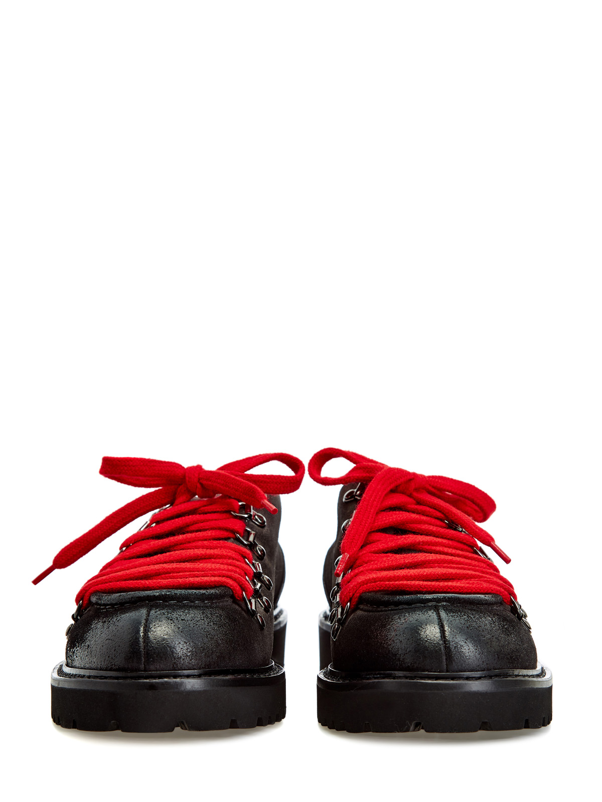Отполированные вручную ботинки из замши с литыми люверсами DOUCAL'S, цвет коричневый, размер 40.5;41;41.5;42;42.5;43;43.5;44 - фото 4