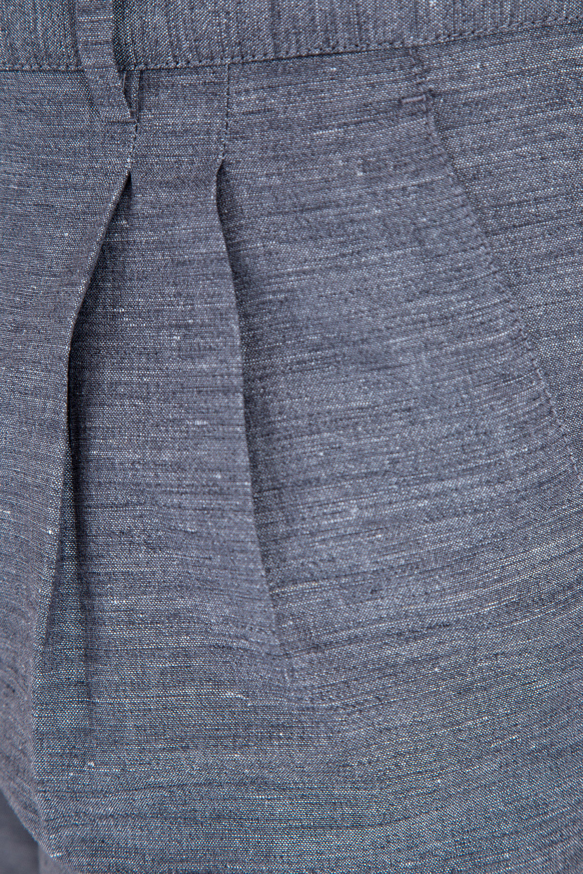 Брюки кроя smooth со складками у пояса и зауженными брючинами BRUNELLO CUCINELLI, цвет серый, размер 50 - фото 6