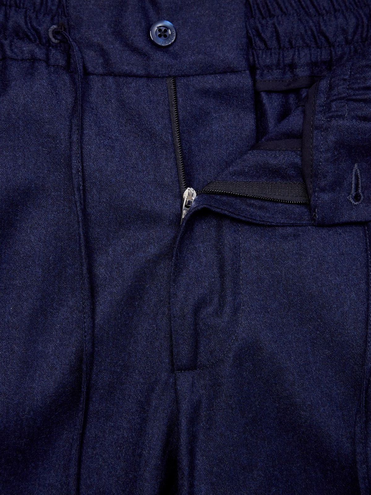Брюки в стиле sprezzatura из шерсти и кашемира BERTOLO CASHMERE, цвет синий, размер 48;50;52;54;56;58;60 - фото 6