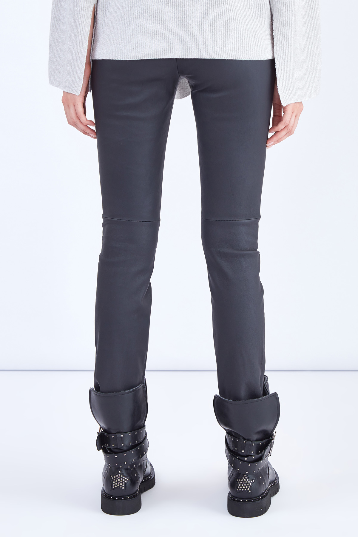 брюки LORENA ANTONIAZZI, цвет серый, размер 40 - фото 4