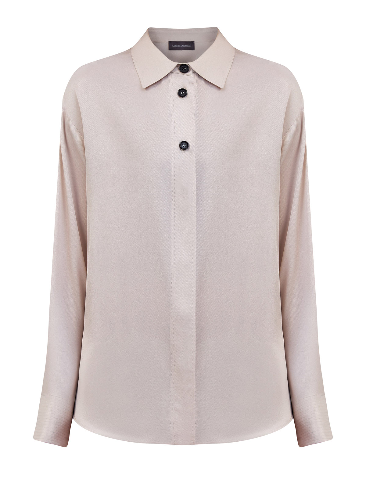 Блуза из гладкого струящегося шелка и ацетата 76410₽