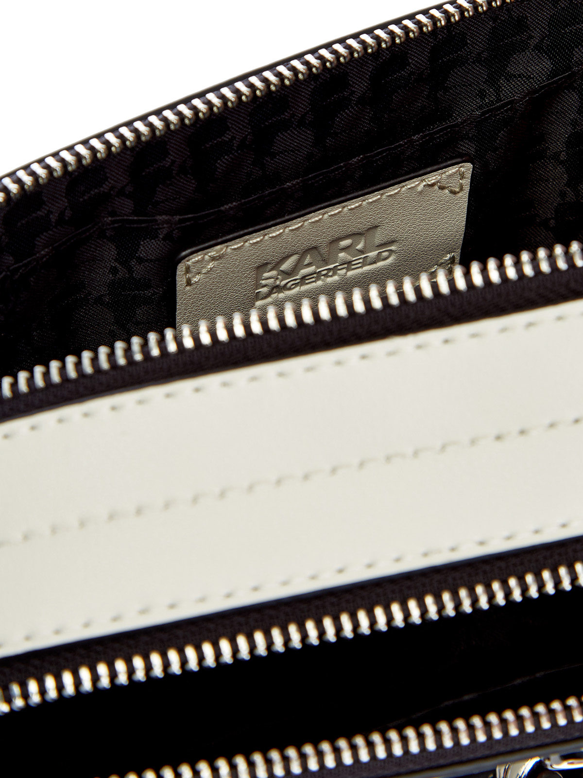 Компактная сумка K/Ikonik с литым декором и съемным ремнем KARL LAGERFELD, цвет белый, размер XS;M;L;XL;XS Компактная сумка K/Ikonik с литым декором и съемным ремнем - фото 7