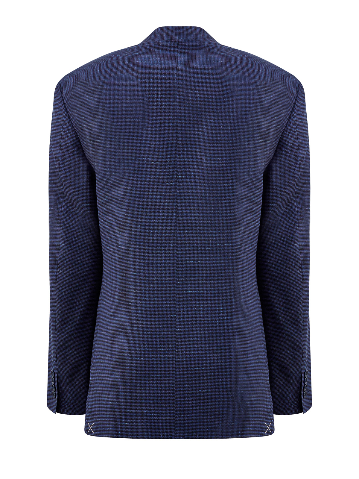 Пиджак ручной работы из шерсти с микро-узором CANALI, цвет синий, размер 56 - фото 2