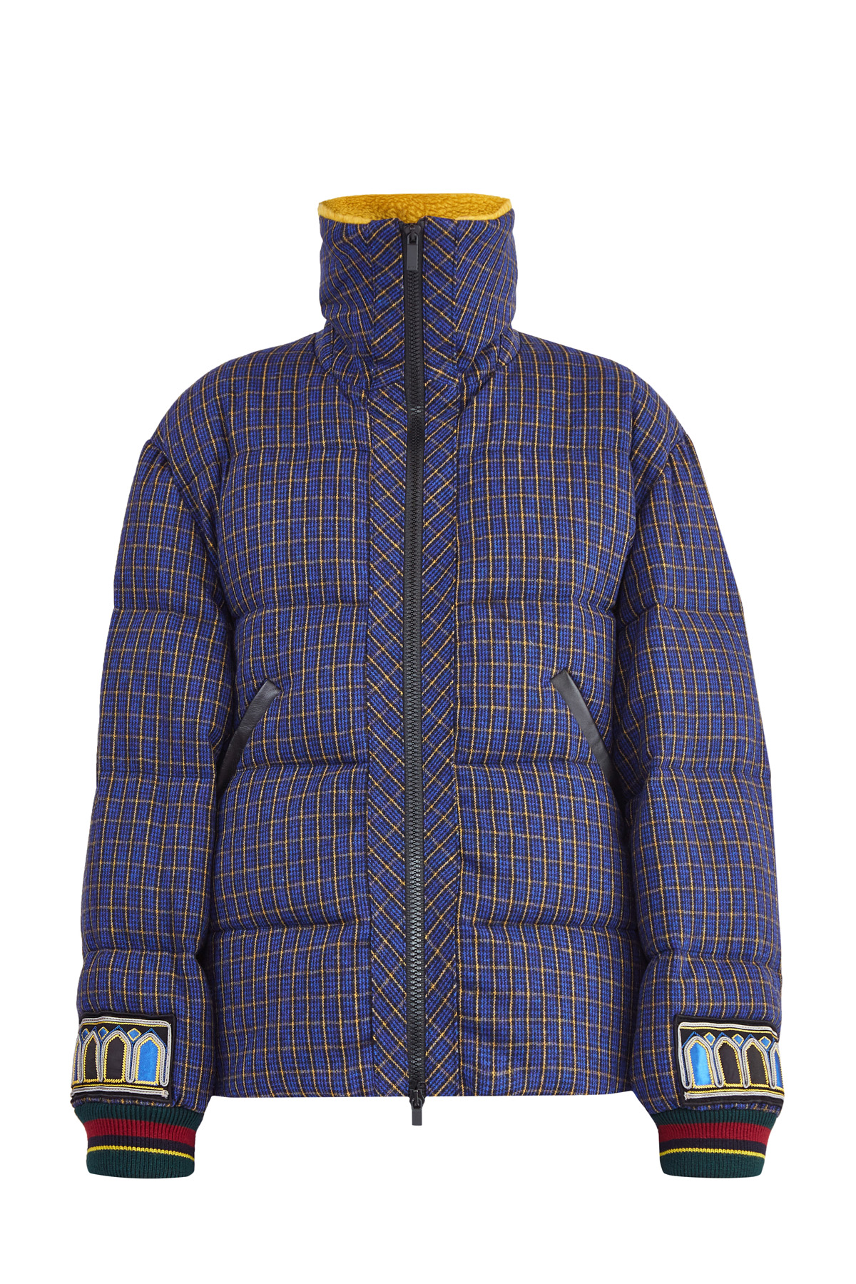 

Пуховик с элементами и вышивкой в этническом стиле и ярким воротом, Мульти, Пуховик с элементами и вышивкой в этническом стиле и ярким воротом