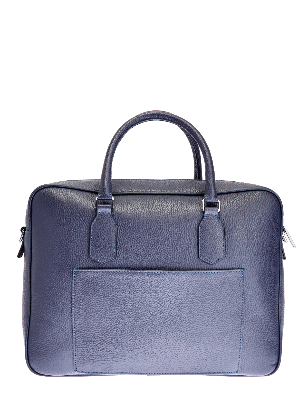 Кожаная сумка для ноутбука с регулируемым ремнем CANALI, цвет синий, размер 36;36.5;38;39;40 - фото 5