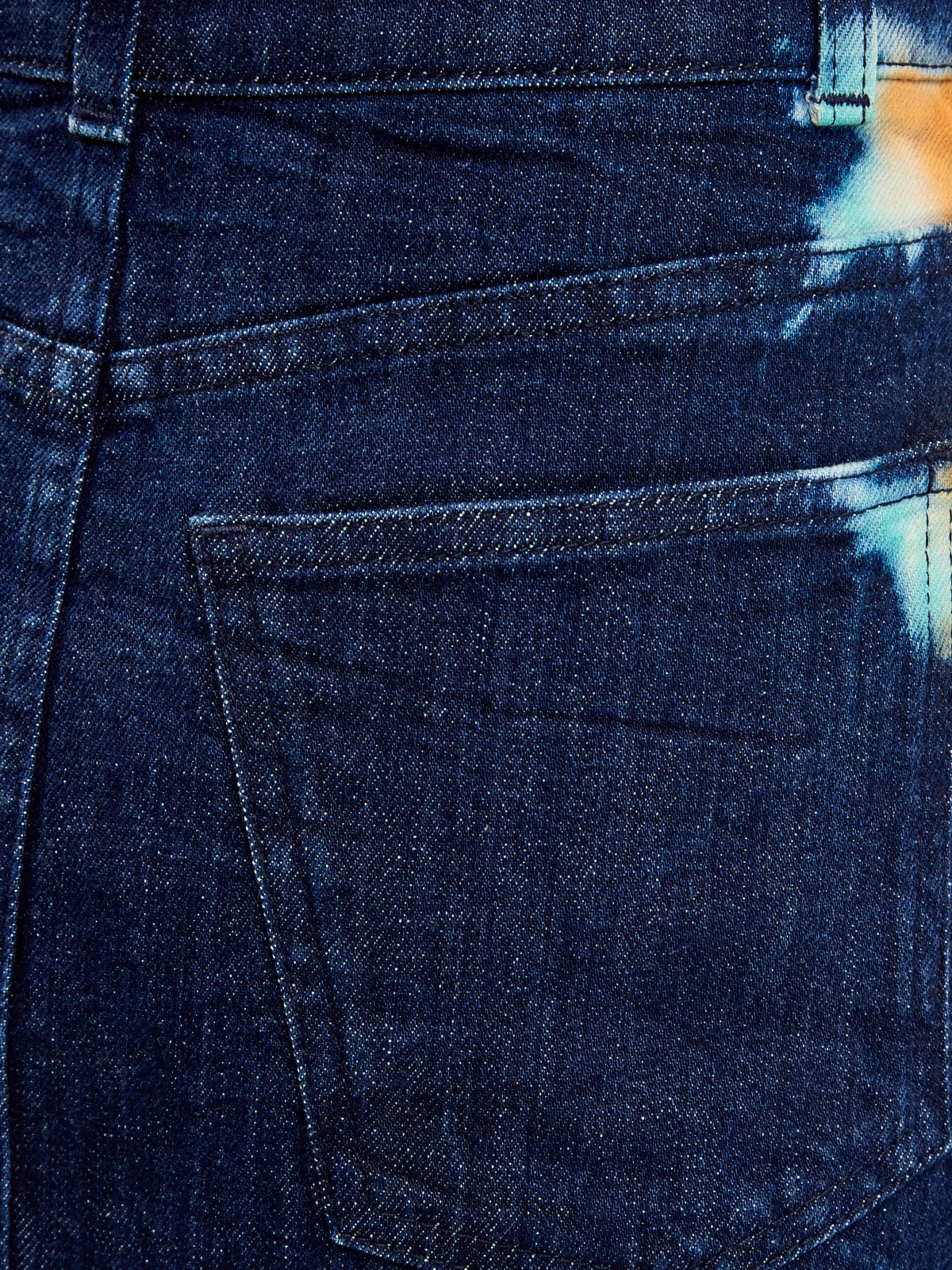Юбка-миди с выбеленным принтом ручной работы STELLA McCARTNEY, цвет синий, размер 38;40;42;44 - фото 6