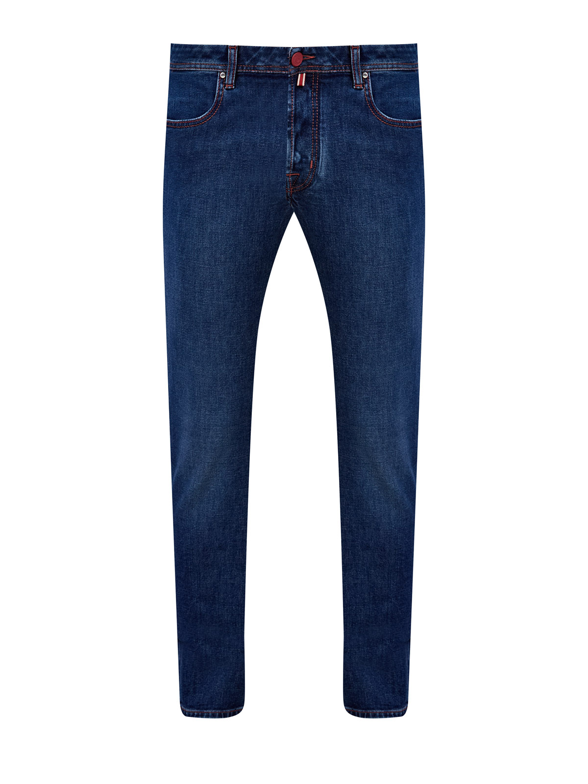 

Джинсы Bard Slim Fit с контрастной отделкой и нашивкой, Синий, Джинсы Bard Slim Fit с контрастной отделкой и нашивкой